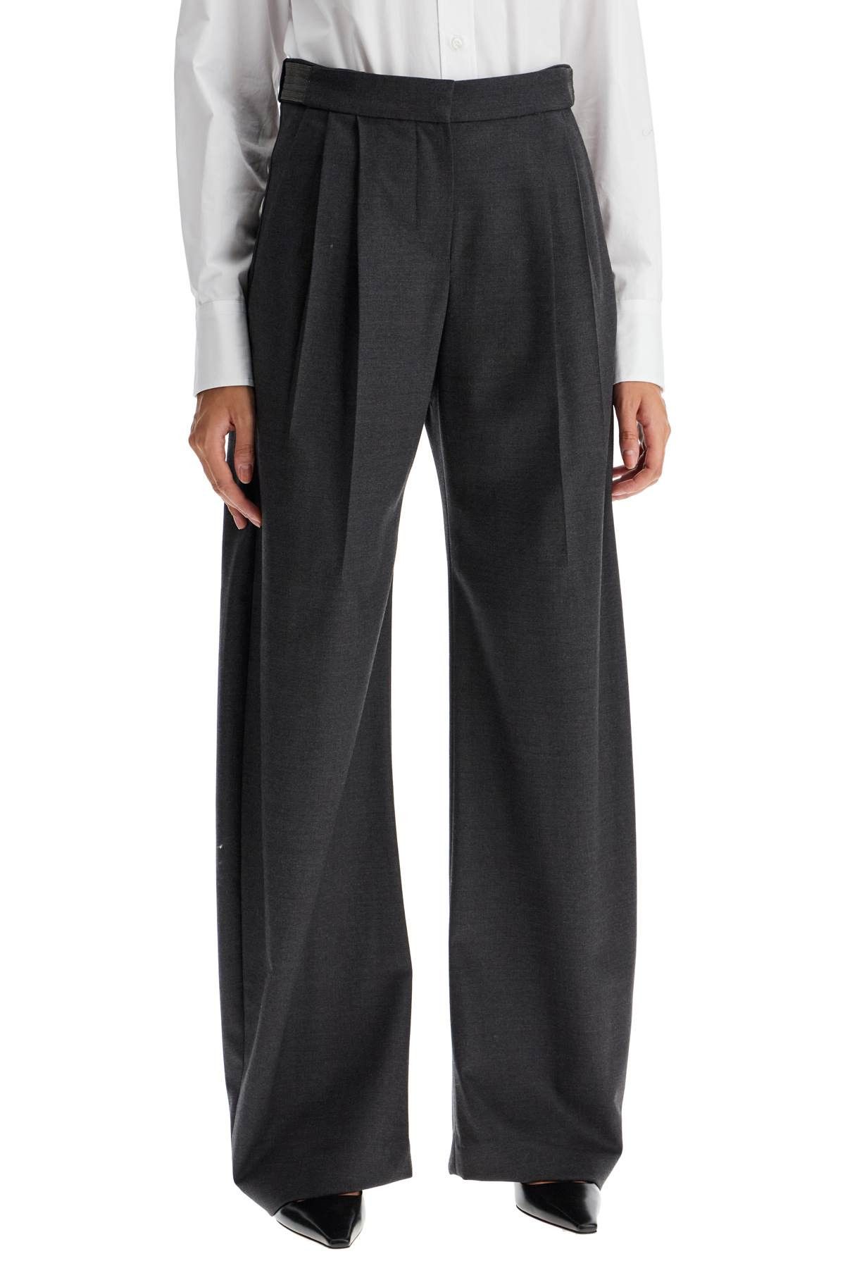 Brunello Cucinelli BRUNELLO CUCINELLI Stretch Wool Trousers For Men/W Size 27" / US 4 / IT 40 - 2 Thumbnail