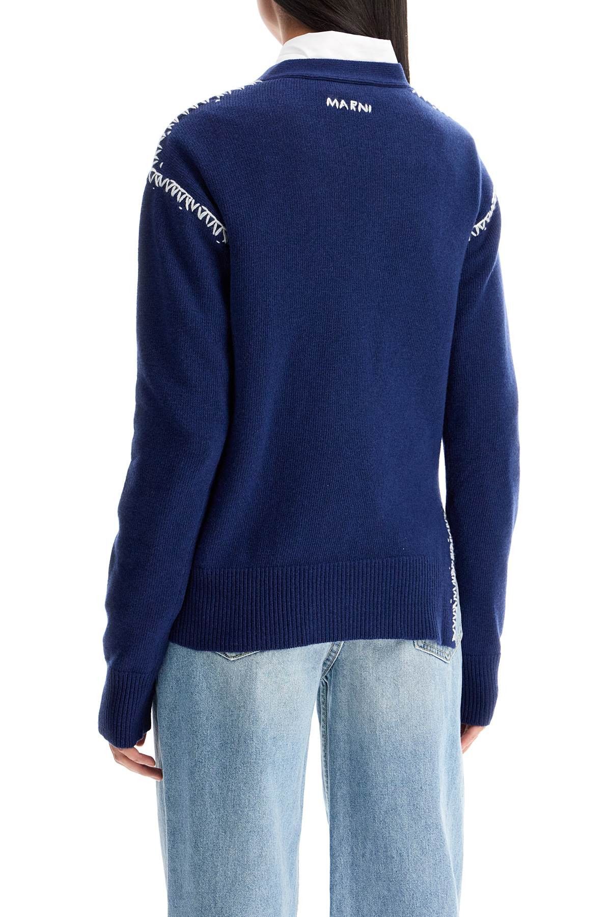 Marni MARNI Cardigan With Stitching Details Size S / US 4 / IT 40 - 3 Thumbnail