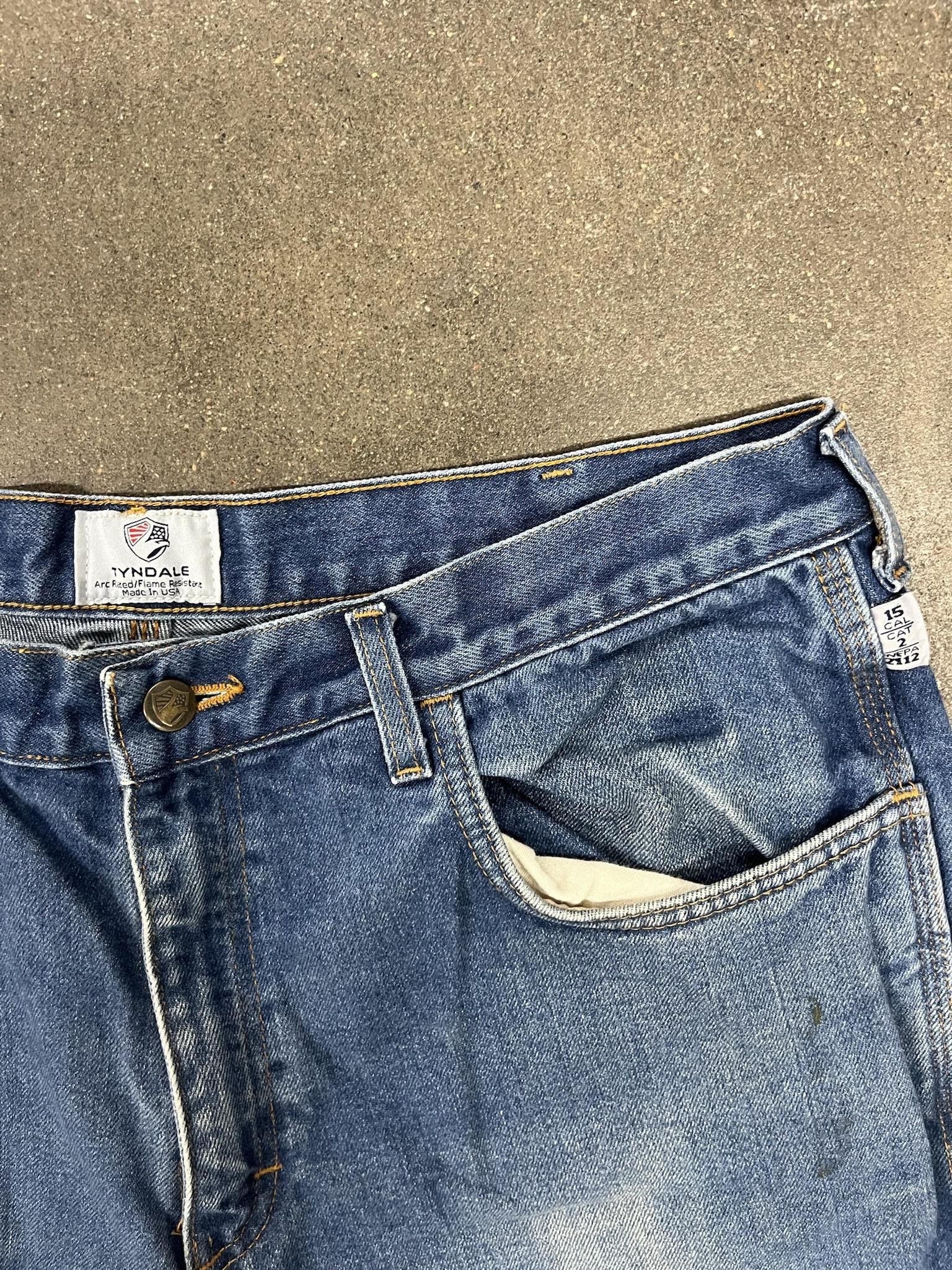 Jean × Vintage × Wrangler Tyndale Flame Resistant Slim Fit Jeans Size US 38 / EU 54 - 2 Thumbnail