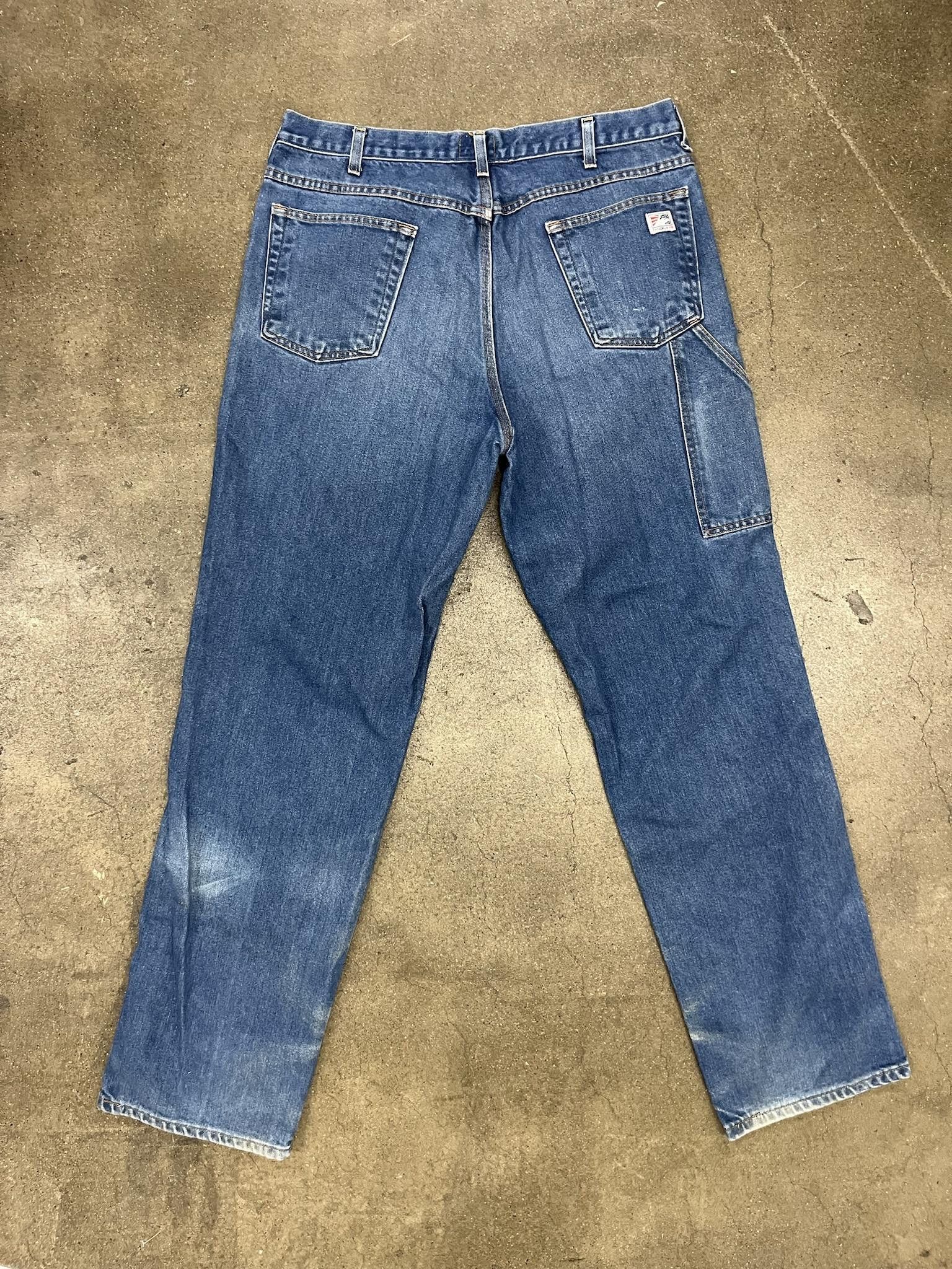 Jean × Vintage × Wrangler Tyndale Flame Resistant Slim Fit Jeans Size US 38 / EU 54 - 3 Thumbnail
