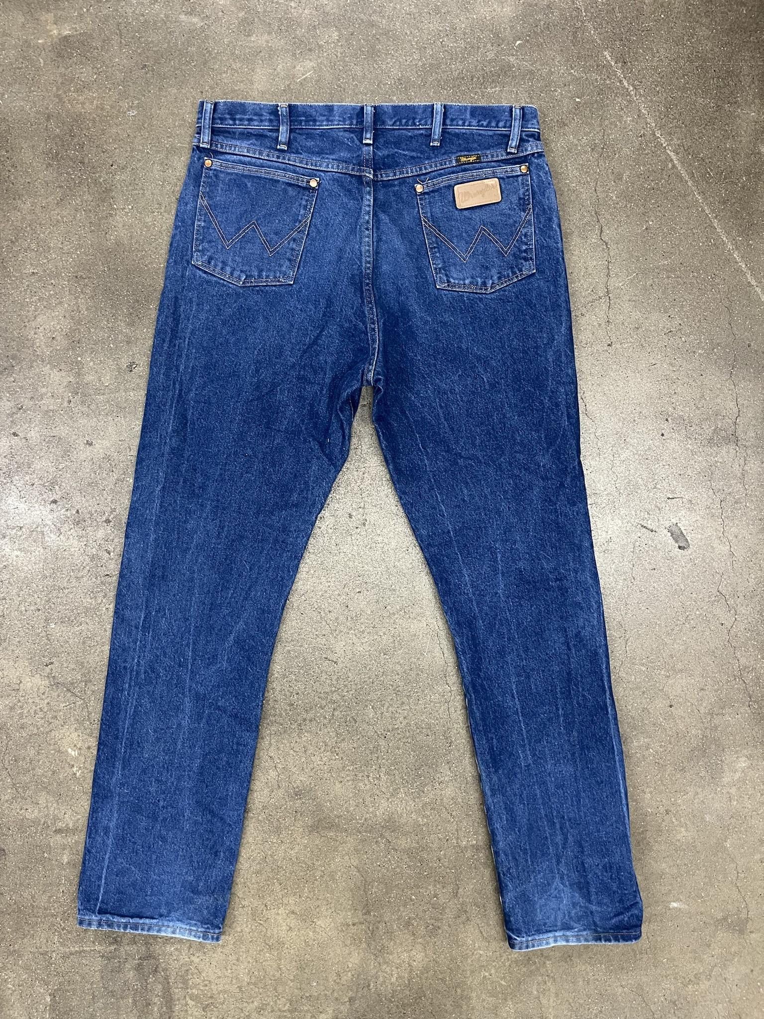 Jean × Vintage × Wrangler 1990's Wrangler Straight Fit Blue Jeans Size US 38 / EU 54 - 2 Thumbnail