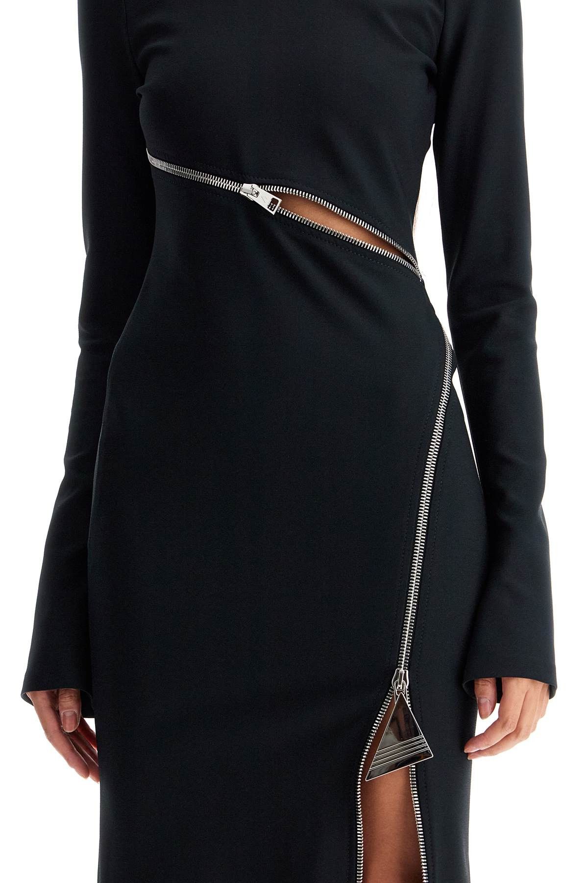 The Attico THE ATTICO Twisted Zip Midi Dress With Size S / US 4 / IT 40 - 4 Thumbnail