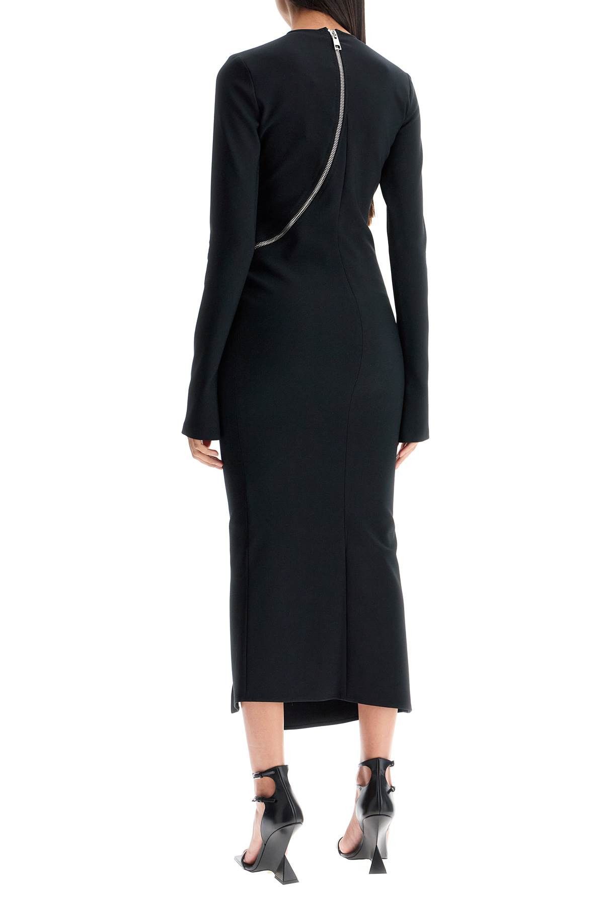 The Attico THE ATTICO Twisted Zip Midi Dress With Size S / US 4 / IT 40 - 3 Thumbnail