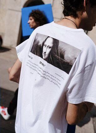 Off White 04 Mona Lisa White Tee Grailed