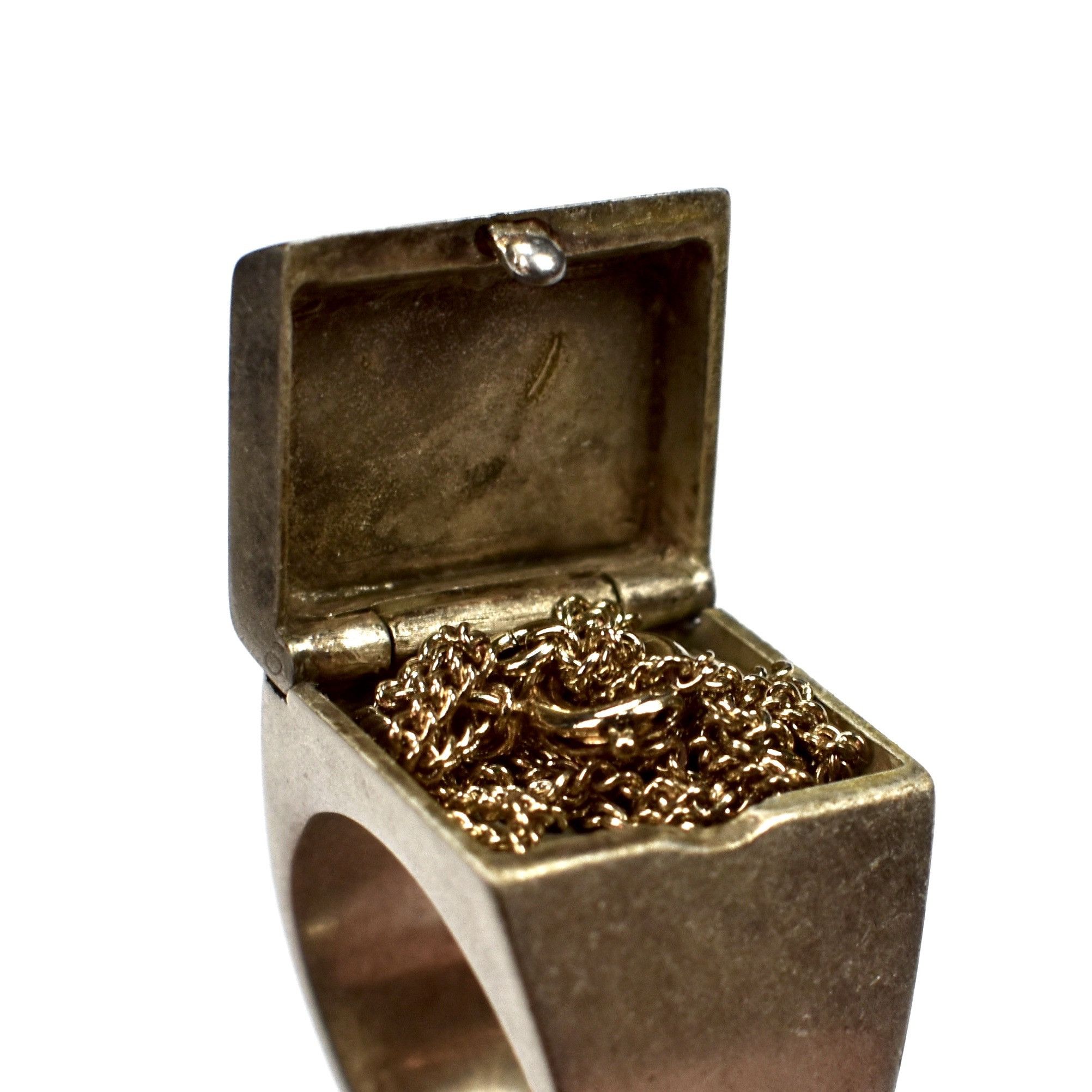 Maison Margiela Hidden Compartment Brass Ring & Bracelet NWT Size ONE SIZE - 11 Thumbnail