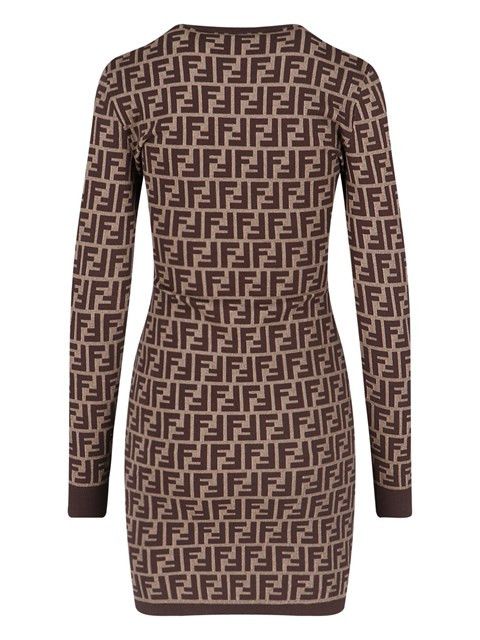 Fendi MINI DRESS "FF" Size XS / US 0-2 / IT 36-38 - 2 Thumbnail