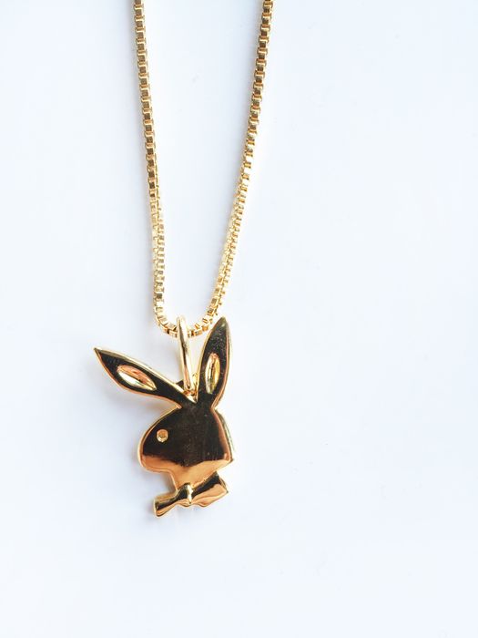 Supreme 14K Playboy Pendant Necklace Chain | Grailed