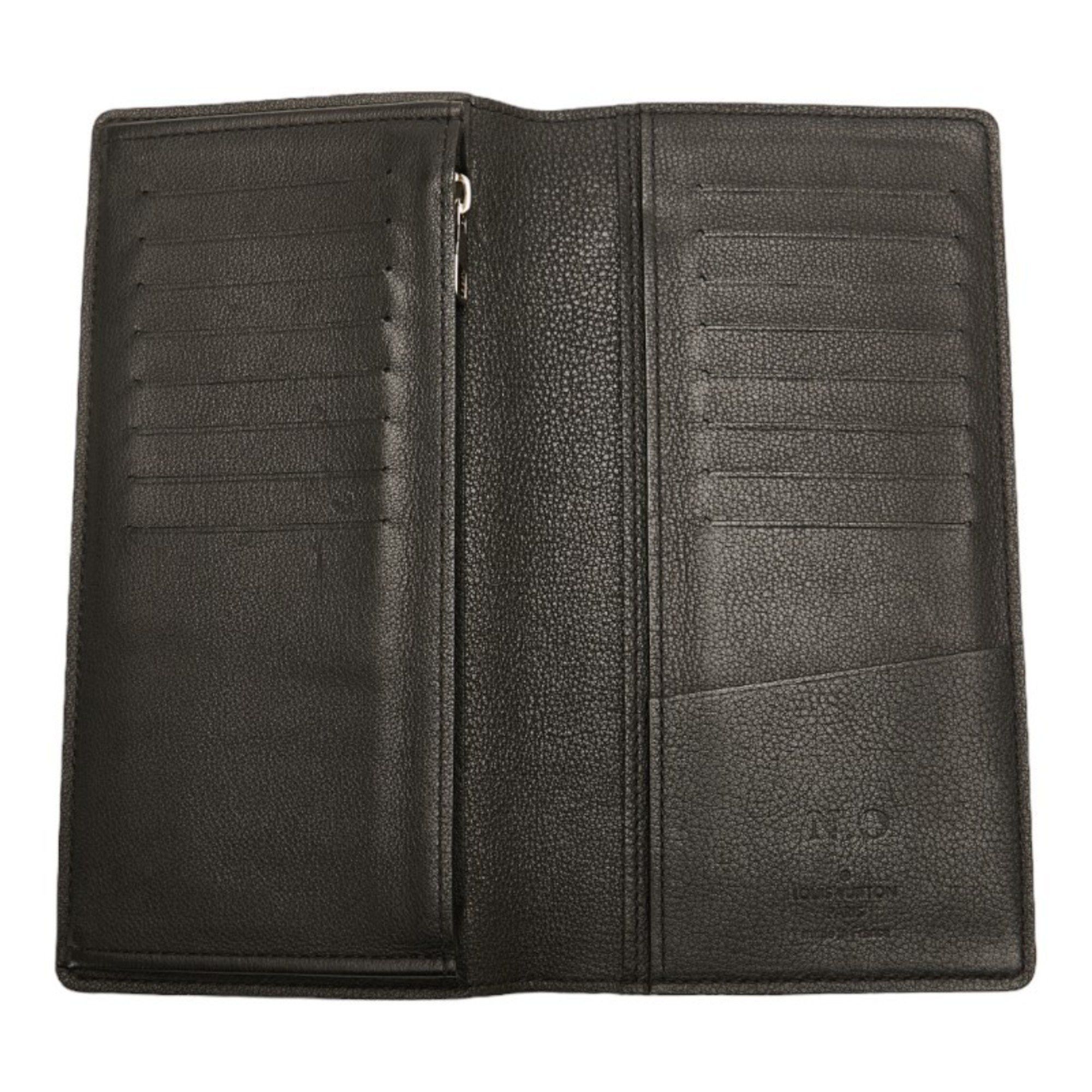 Louis Vuitton Louis Vuitton Taurillon Portefeuille Brazza Long Wallet M58192 Noir Black Leather Men's LOUIS VUITTON Size ONE SIZE - 5 Thumbnail