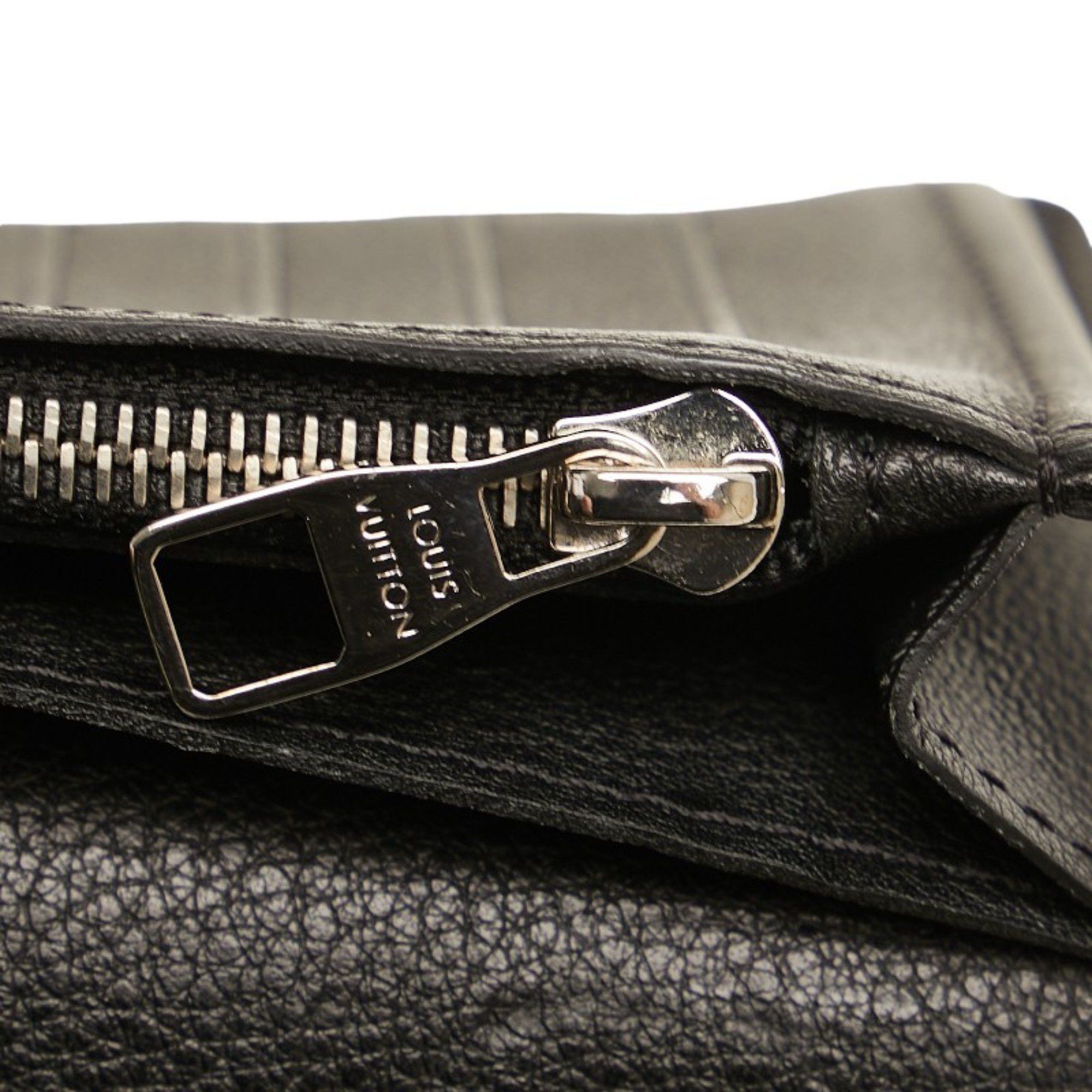 Louis Vuitton Louis Vuitton Taurillon Portefeuille Brazza Long Wallet M58192 Noir Black Leather Men's LOUIS VUITTON Size ONE SIZE - 6 Thumbnail
