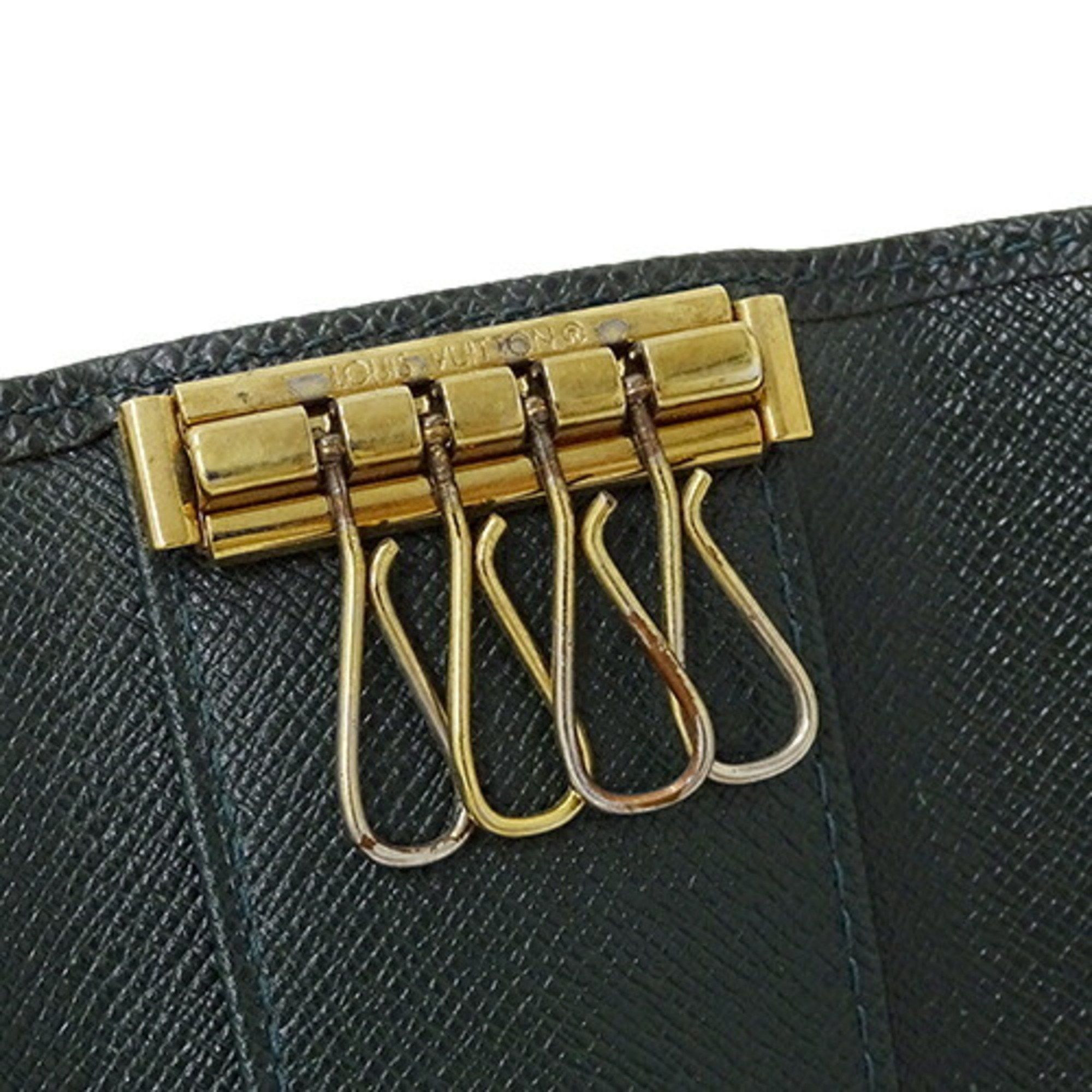 Louis Vuitton Louis Vuitton Taiga Key Case Men's Multicle 4 Episea M30524 Green Compact Size ONE SIZE - 7 Thumbnail