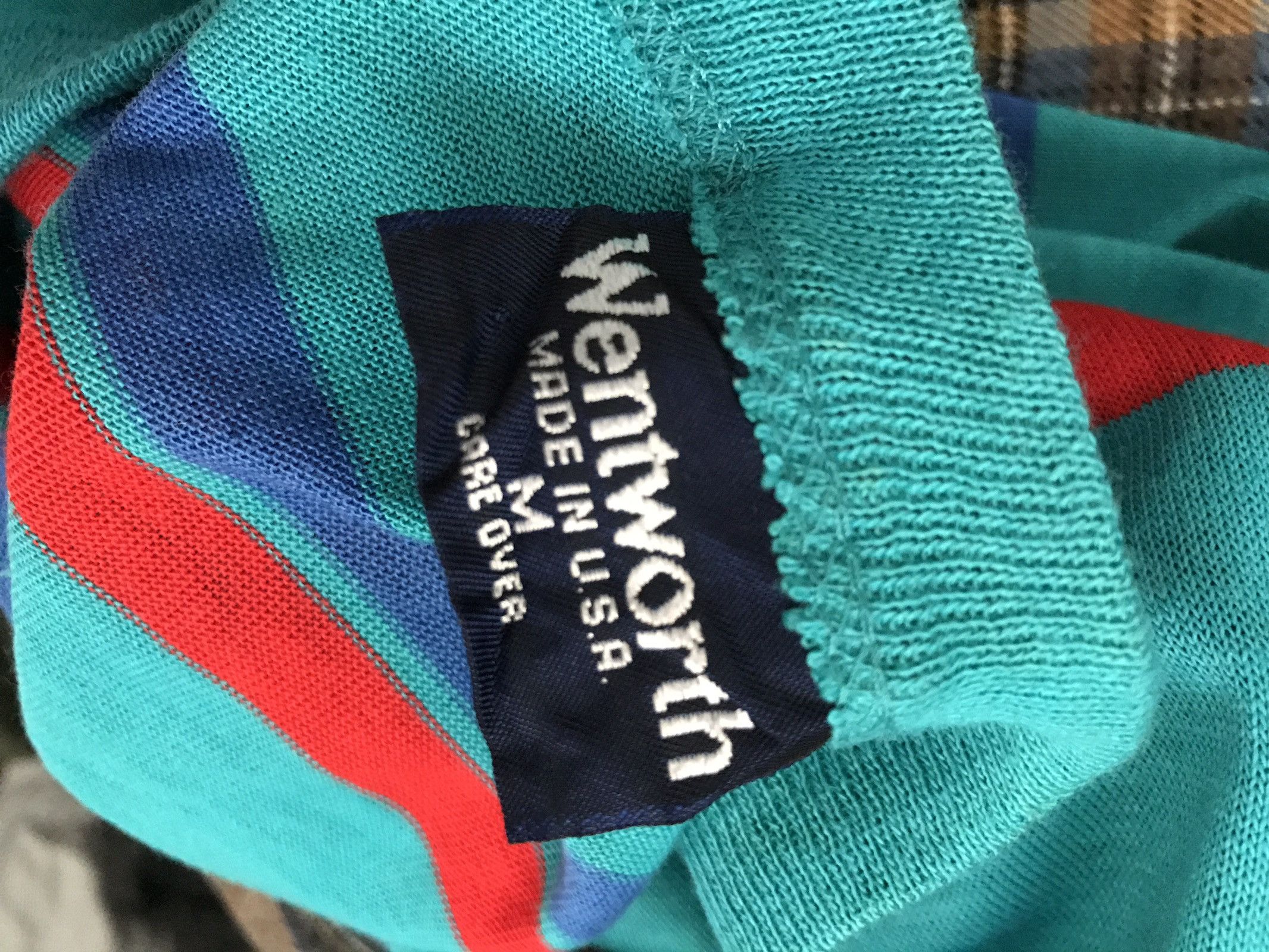 Vintage Vintage 80s Wentworth Usa 🇺🇸 Striped Pocket t shirt Size US M / EU 48-50 / 2 - 7 Thumbnail