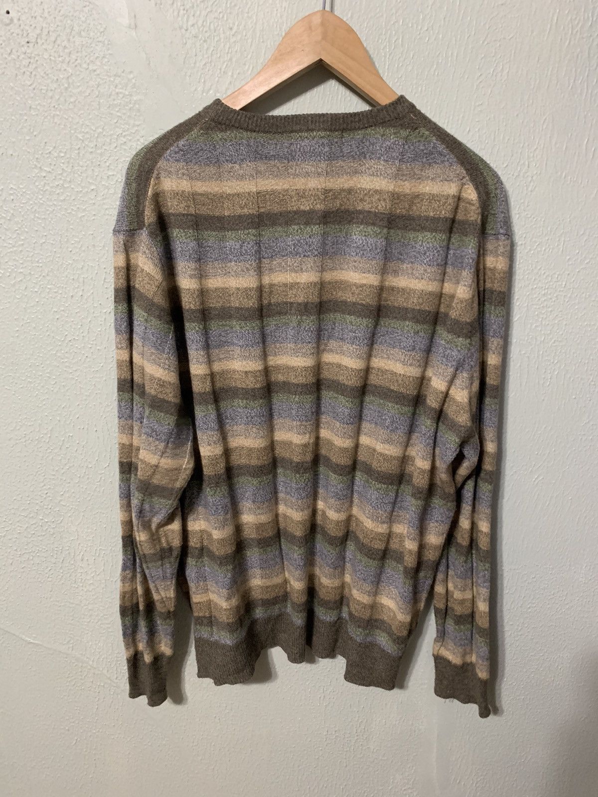 Vintage Vintage Pastel Band Knit Sweater Size US XL / EU 56 / 4 - 2 Thumbnail