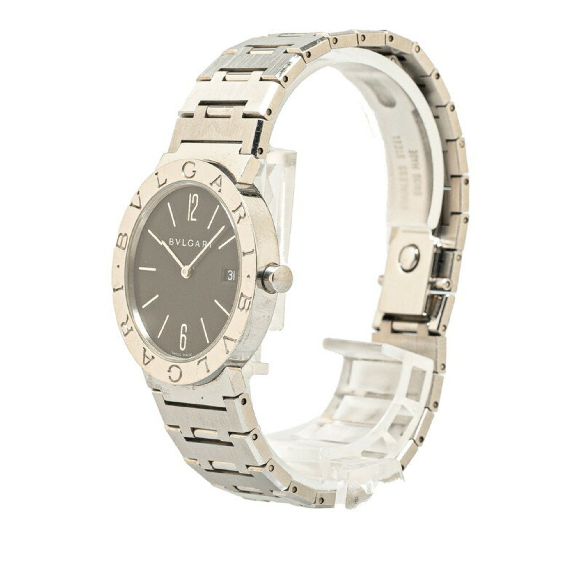 Bvlgari BVLGARI Wristwatch BB33SS Quartz Black Dial Stainless Steel Men's Size ONE SIZE - 3 Thumbnail