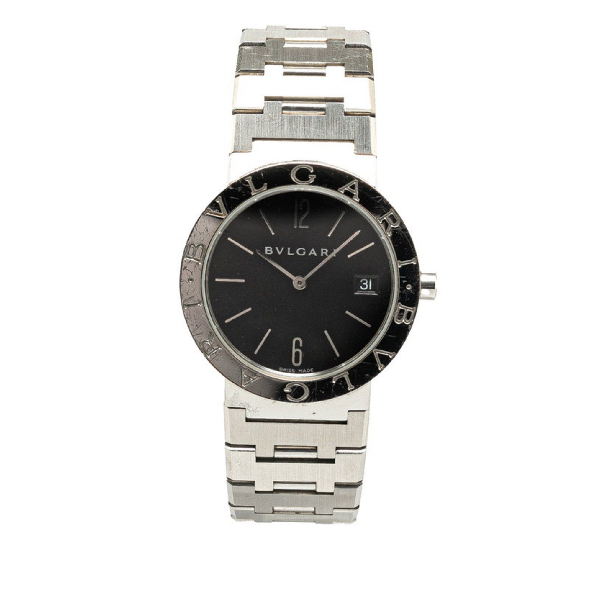 Bvlgari BVLGARI Wristwatch BB33SS Quartz Black Dial Stainless Steel Men's Size ONE SIZE - 2 Thumbnail