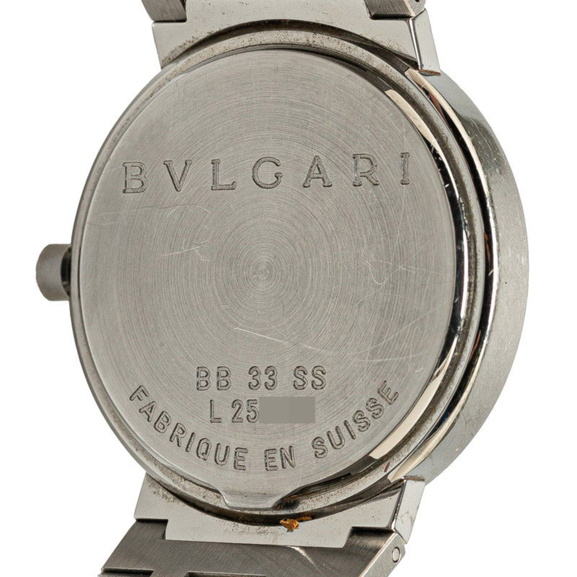 Bvlgari BVLGARI Wristwatch BB33SS Quartz Black Dial Stainless Steel Men's Size ONE SIZE - 5 Thumbnail