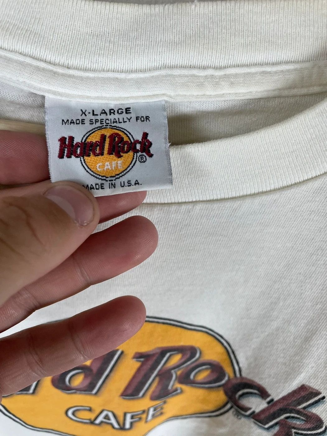 Vintage Vintage Distressed Hard Rock Cafe T-Shirt Size US L / EU 52-54 / 3 - 3 Thumbnail
