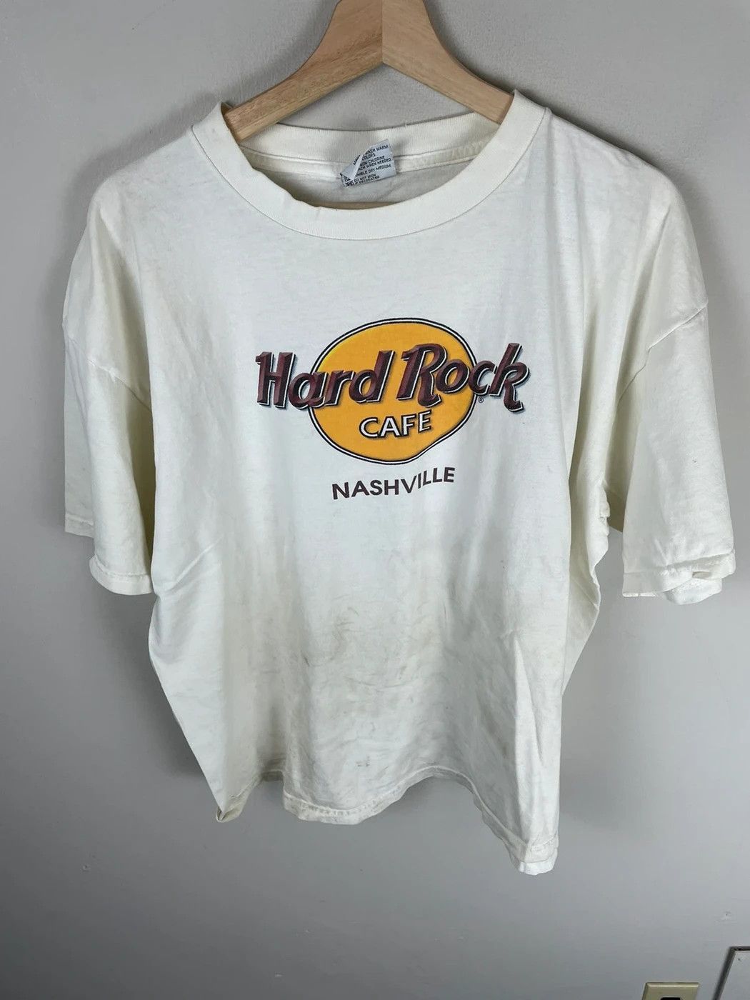 Vintage Vintage Distressed Hard Rock Cafe T-Shirt Size US L / EU 52-54 / 3 - 4 Thumbnail