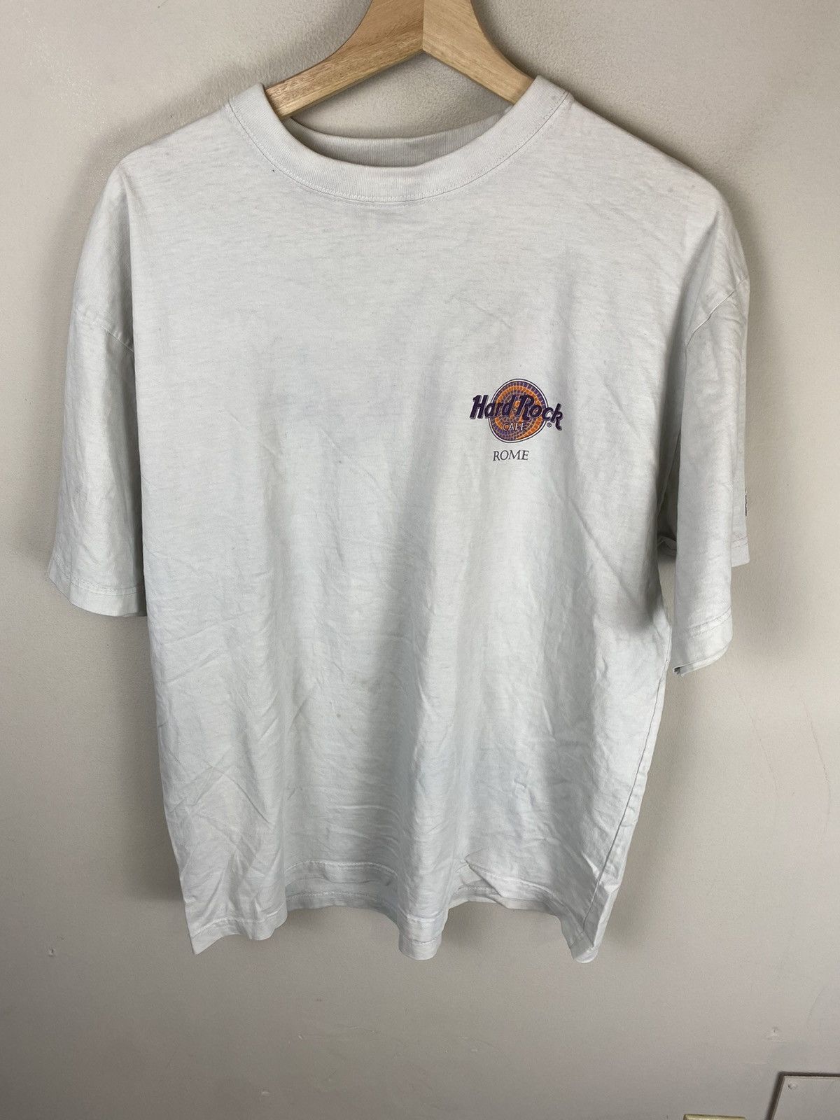 Vintage Vintage Hard Rock Cafe Rome Tee Size US XL / EU 56 / 4 - 3 Thumbnail