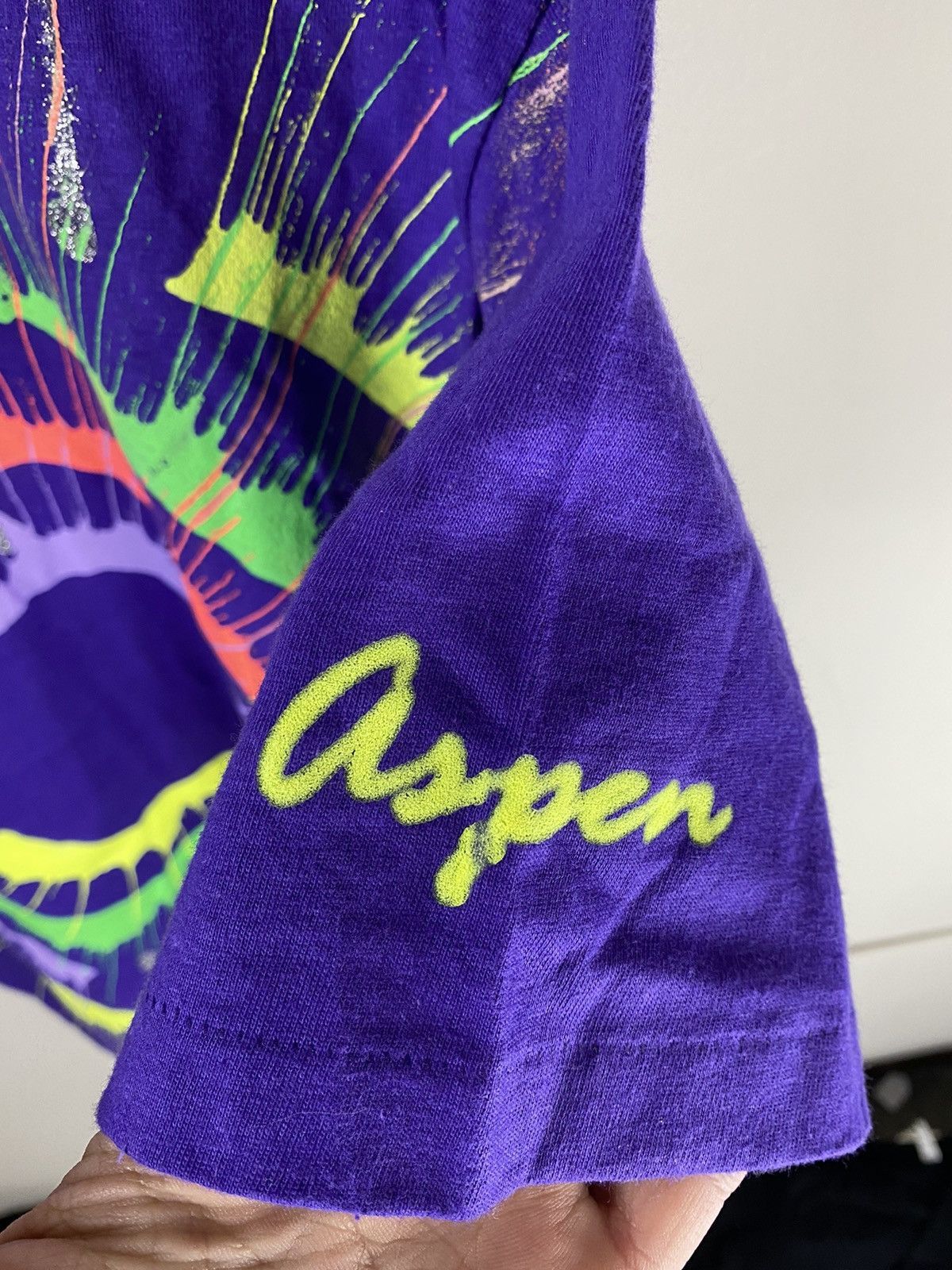 Vintage Vintage Aspen Deadstock Spiral Paint Tee Size US XL / EU 56 / 4 - 4 Thumbnail