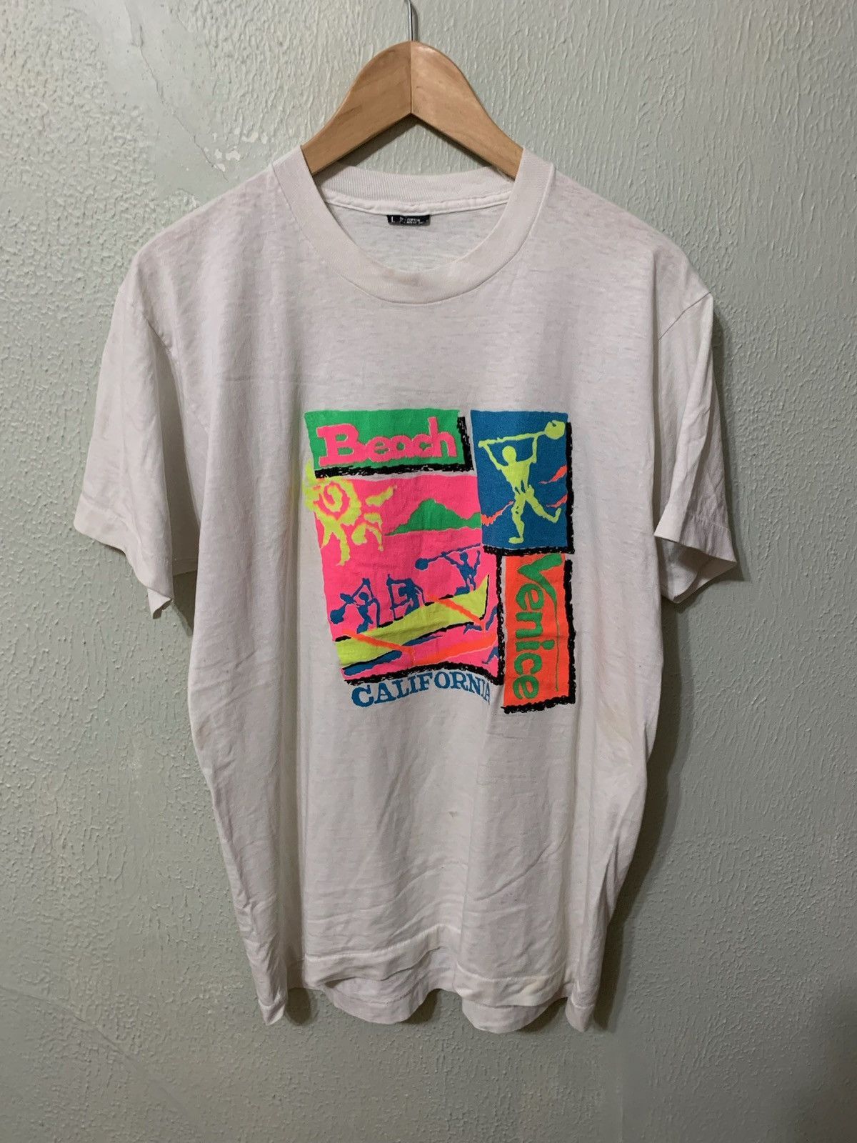 Vintage Vintage Beach California T-Shirt Size US L / EU 52-54 / 3 - 2 Thumbnail