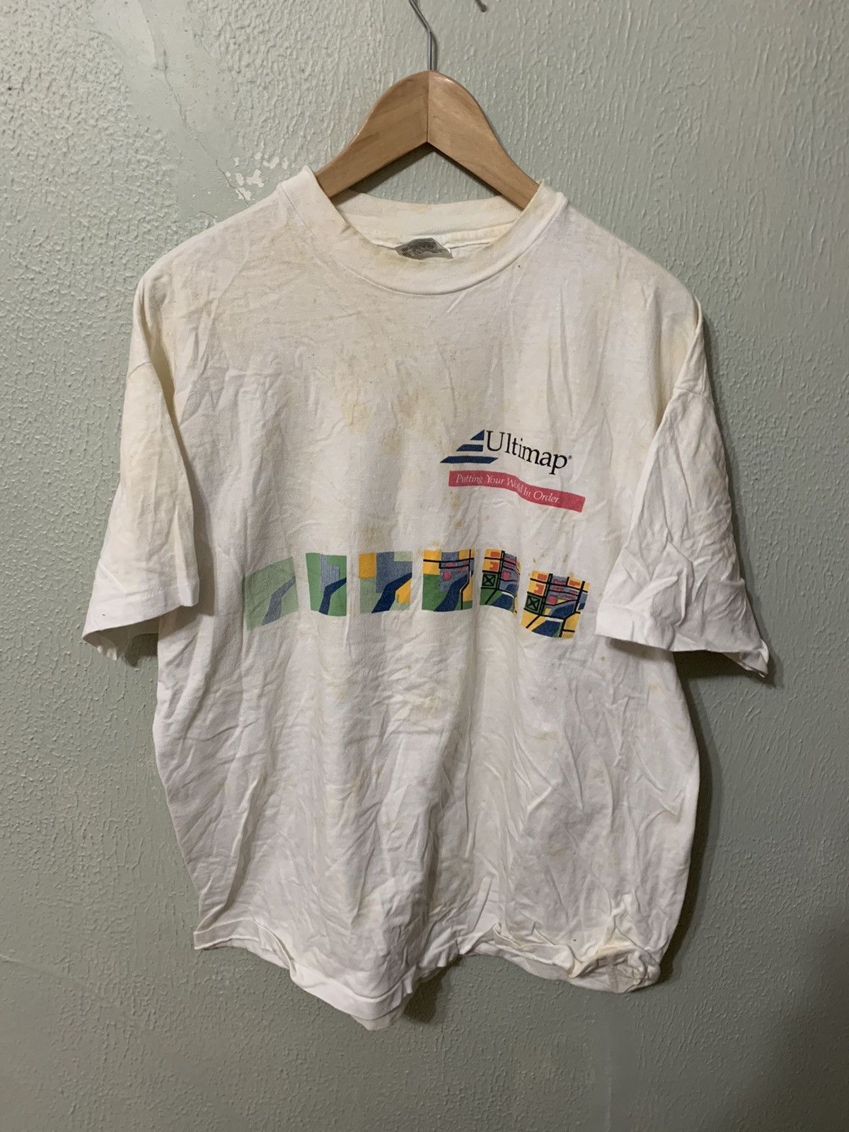 Vintage Vintage Ultimap World in Order Tee Size US XL / EU 56 / 4 - 4 Thumbnail
