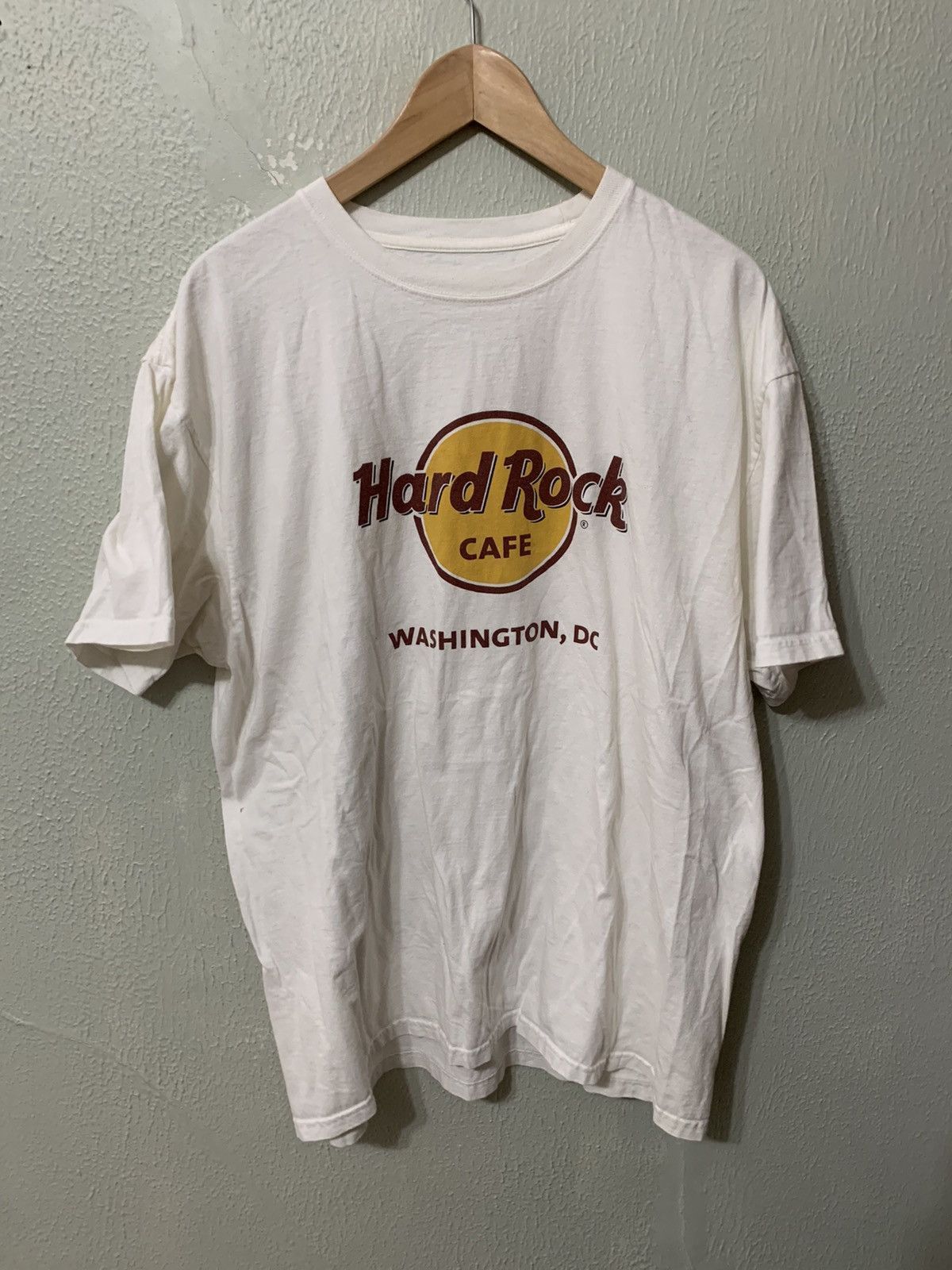 Vintage Vintage Hard Rock Cafe Washington DC Classic Logo Tee Size US XL / EU 56 / 4 - 3 Thumbnail
