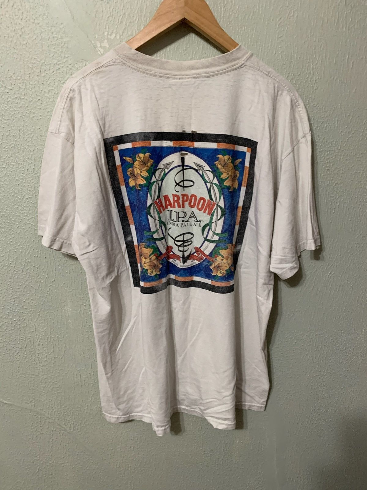 Vintage Vintage Harpoon IPA T-Shirt Size US XL / EU 56 / 4 - 4 Thumbnail