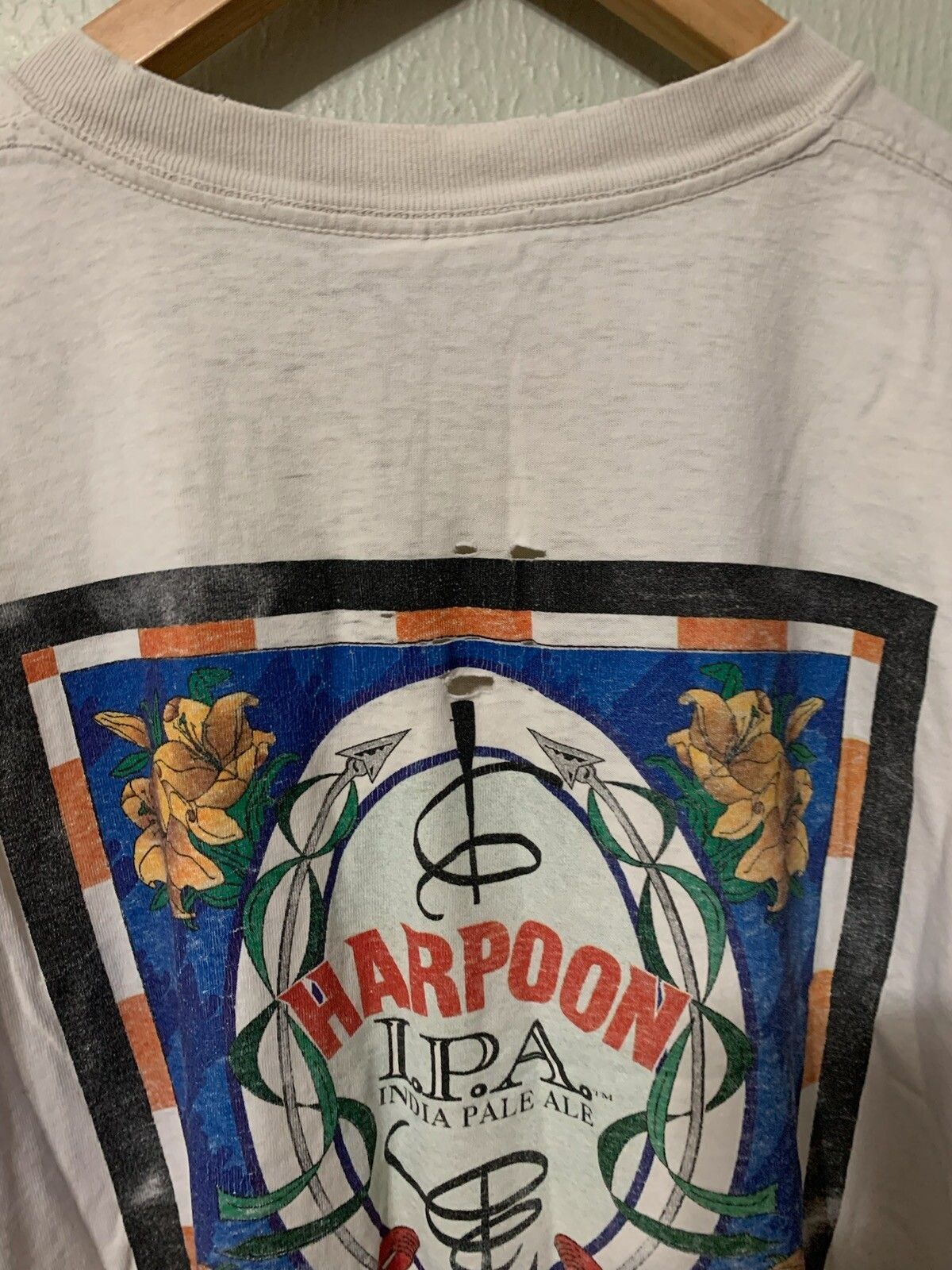 Vintage Vintage Harpoon IPA T-Shirt Size US XL / EU 56 / 4 - 2 Thumbnail
