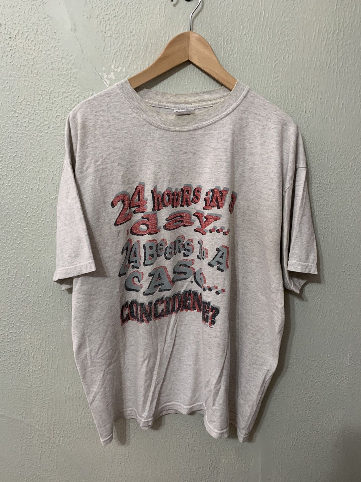 Vintage Vintage 24 Hours a Day 24 Beers a Case Tee Size US XL / EU 56 / 4 - 3 Thumbnail