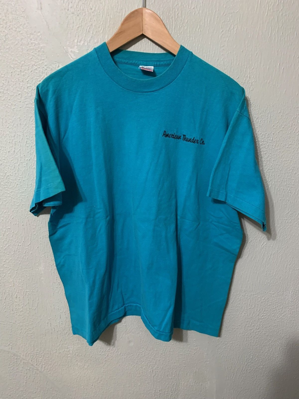 Vintage Vintage American Thunder T-Shirt Size US XL / EU 56 / 4 - 4 Thumbnail