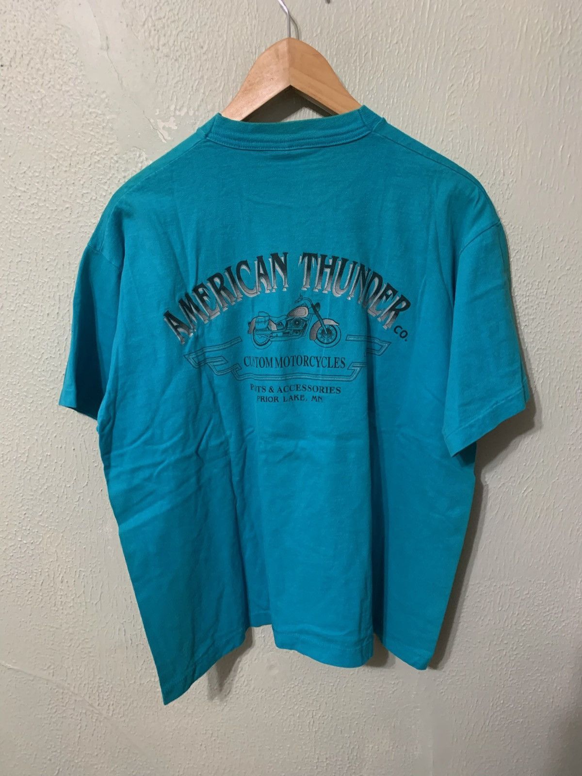 Vintage Vintage American Thunder T-Shirt Size US XL / EU 56 / 4 - 2 Thumbnail