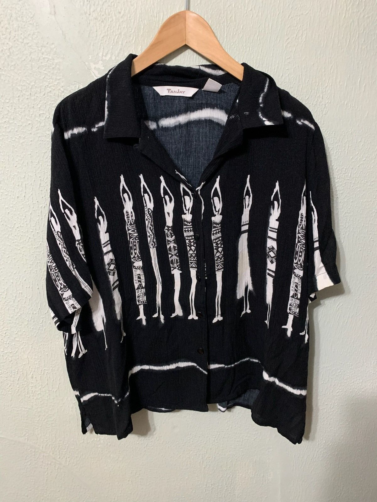 Vintage Vintage Black Hawaiian Rayon Shirt Size US M / EU 48-50 / 2 - 3 Thumbnail
