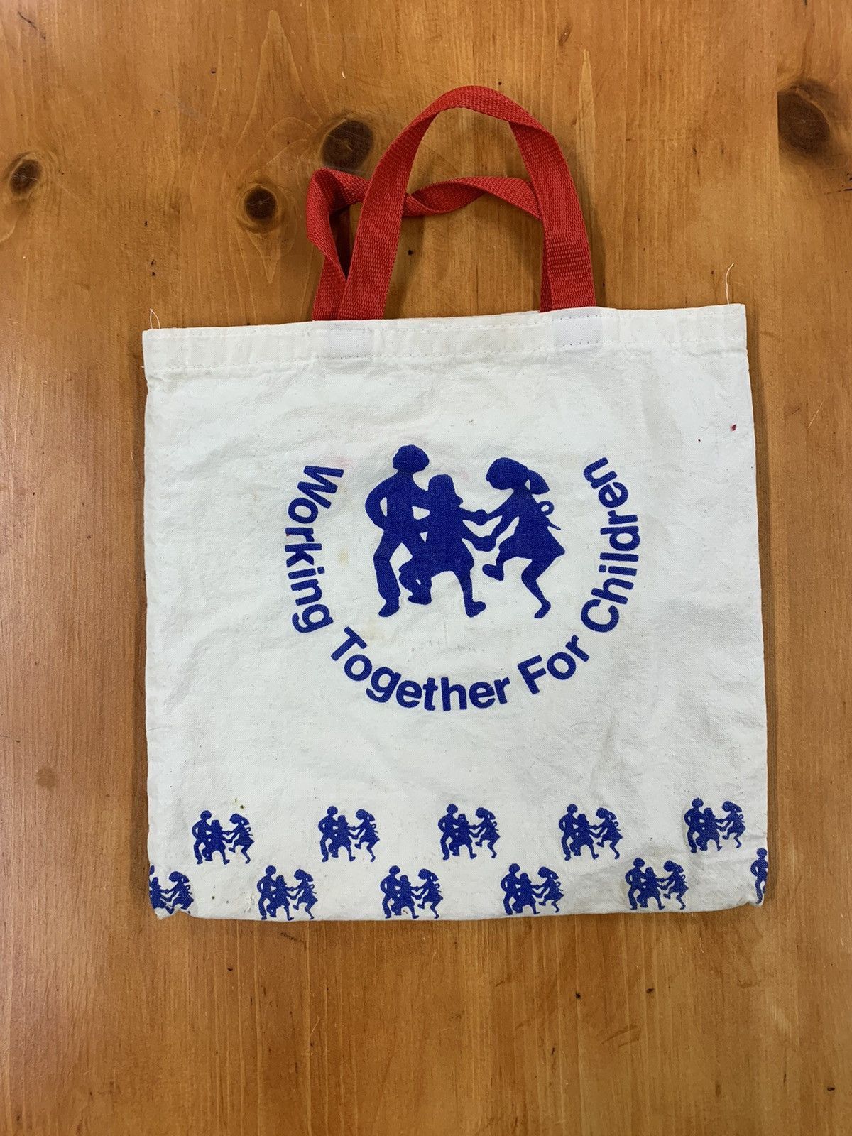 Vintage Vintage Working Together for Children Tote Size ONE SIZE - 2 Thumbnail