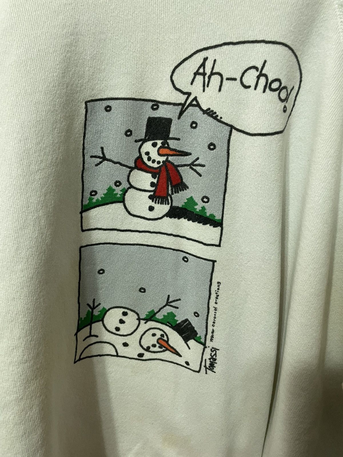 Vintage Vintage Crewneck Snowman Falling Apart Vintage Sweatshirt Size US M / EU 48-50 / 2 - 2 Thumbnail