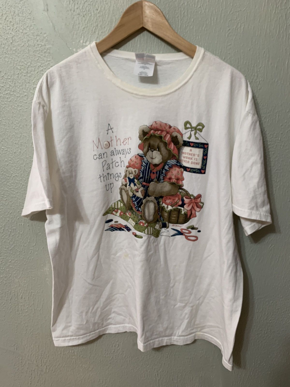 Vintage Vintage Teddybear Mother can Patch Things Up Tee Size US XL / EU 56 / 4 - 2 Thumbnail