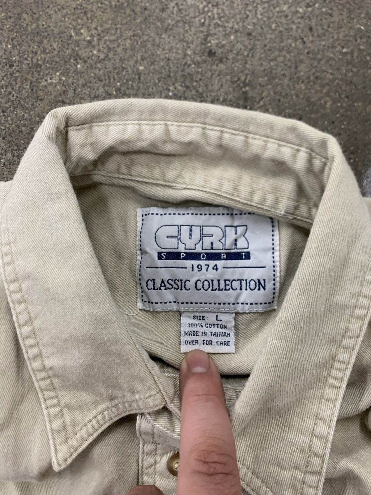 Vintage Vintage MnM Tan Overshirt Size US L / EU 52-54 / 3 - 3 Thumbnail
