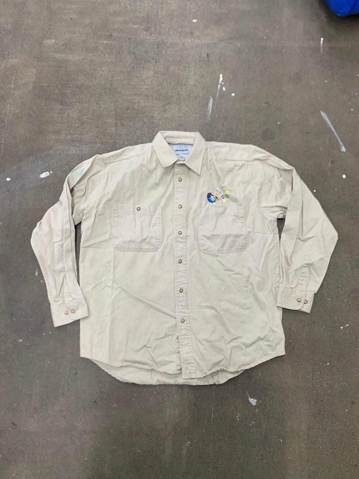 Vintage Vintage MnM Tan Overshirt Size US L / EU 52-54 / 3 - 2 Thumbnail