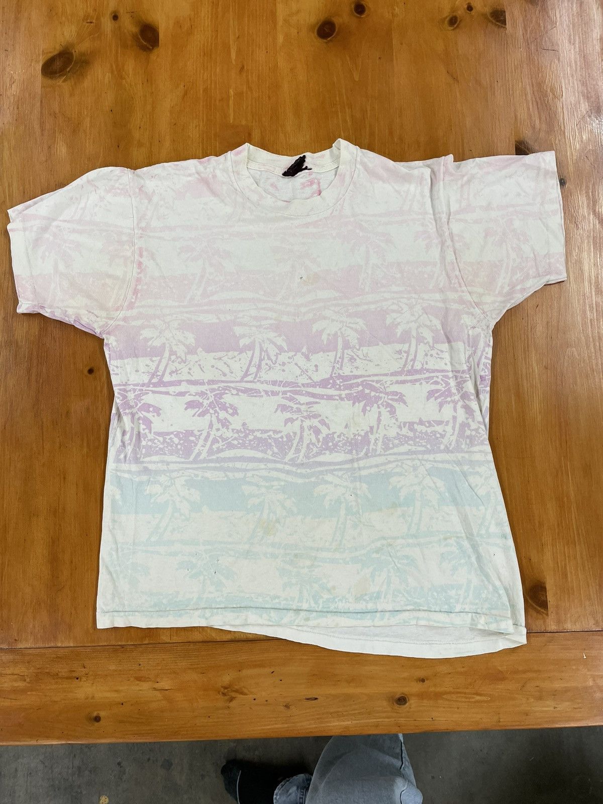 Vintage Vintage Tropical Pastel Overprint T-Shirt Size US XL / EU 56 / 4 - 3 Thumbnail