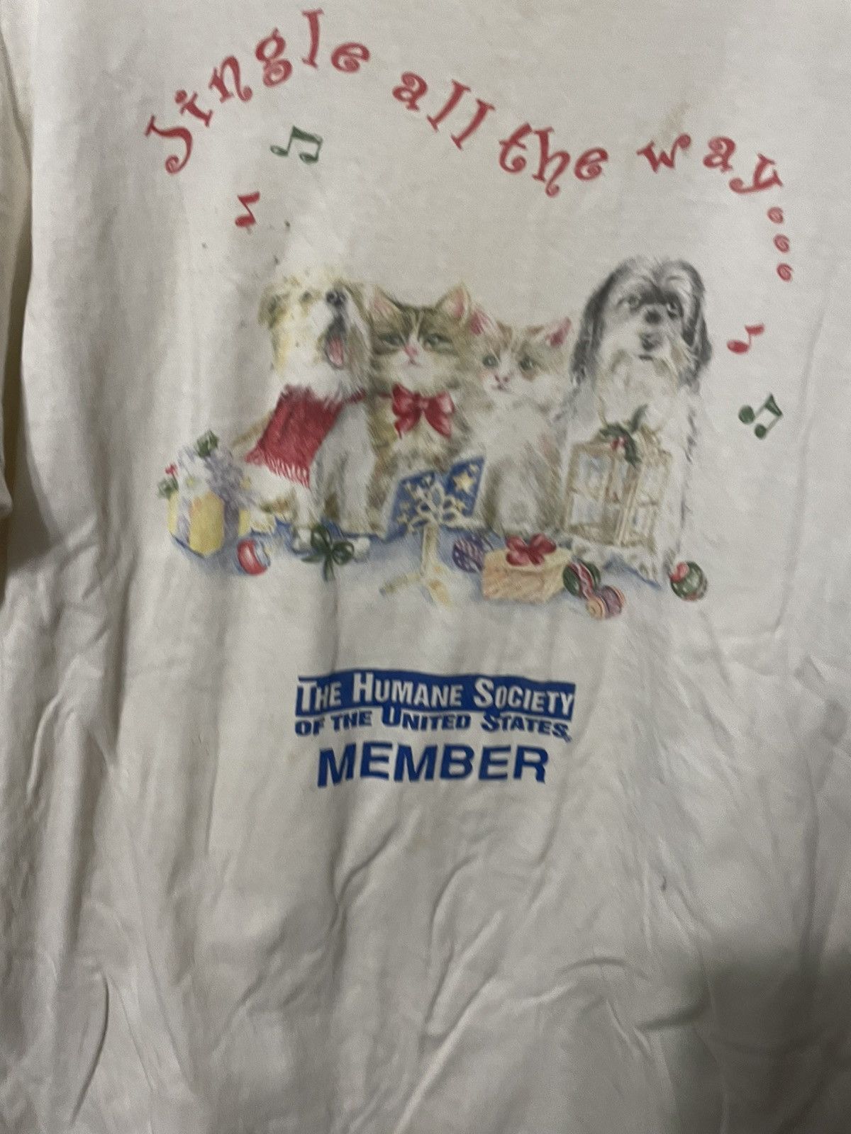 Vintage Vintage Humane Society Jingle All the Way Size US L / EU 52-54 / 3 - 4 Thumbnail