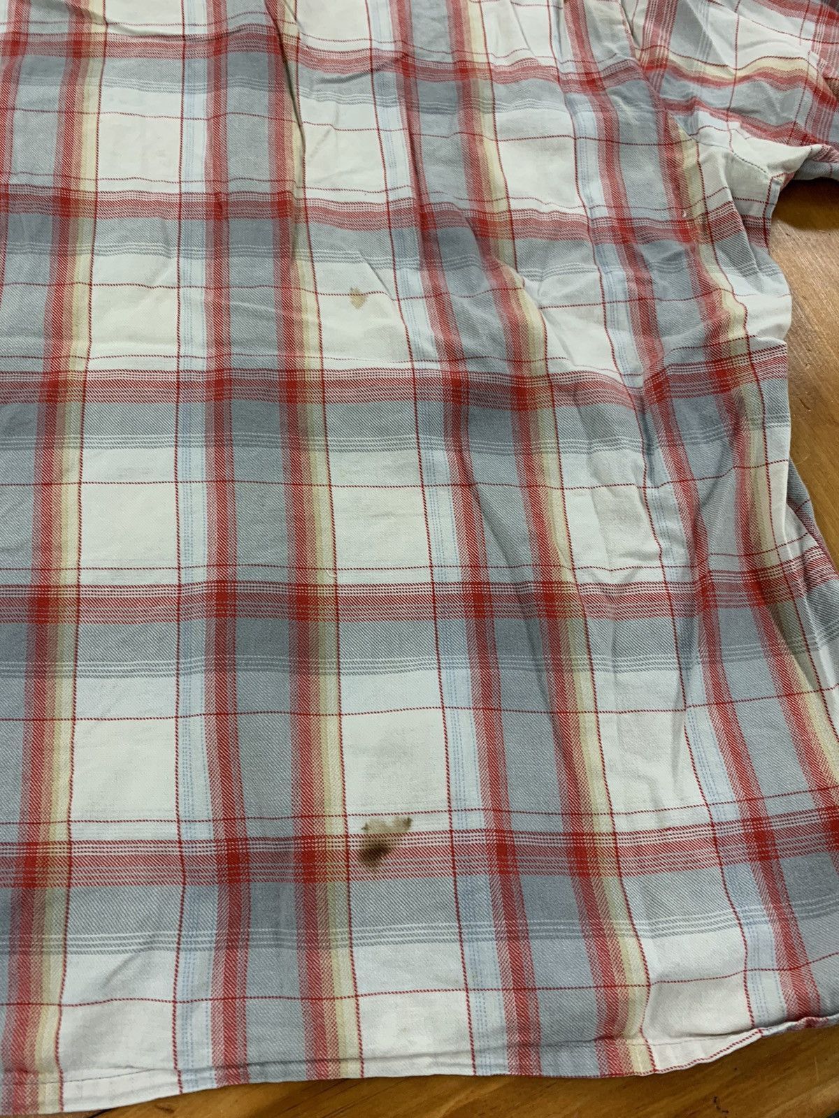 Vintage Vintage 1970s Arrow Check Plaid Shirt Size US XL / EU 56 / 4 - 7 Thumbnail