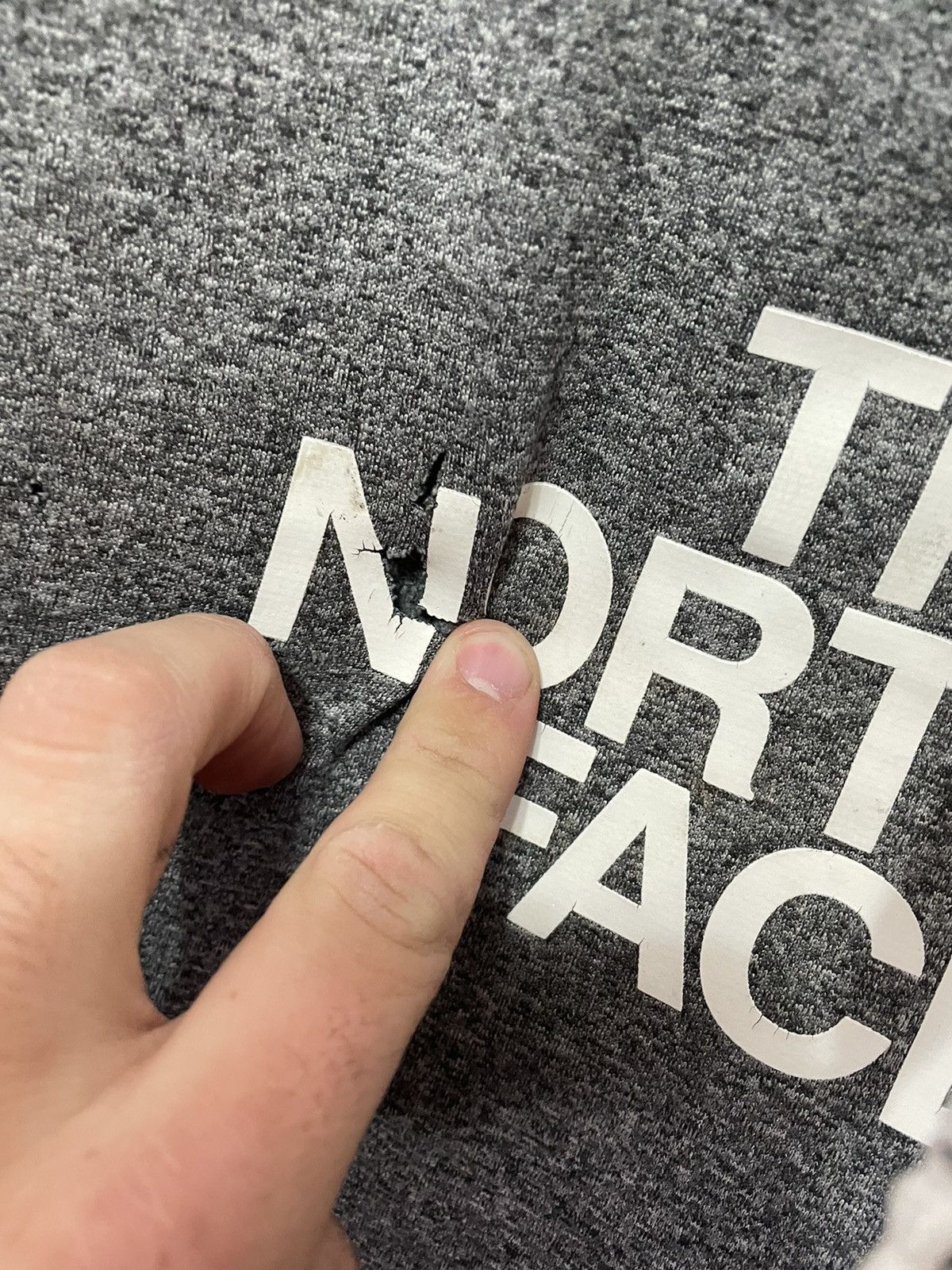 The North Face × Vintage Vintage Crewneck Distressed The North Face Hooded Vintage Sweatshirt Size US XL / EU 56 / 4 - 3 Thumbnail