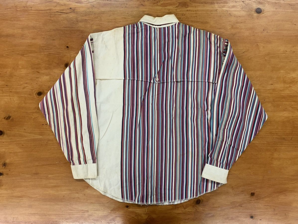 Vintage Vintage Panhandle Slim Striped Dress Shirt Stained Size US XL / EU 56 / 4 - 5 Thumbnail