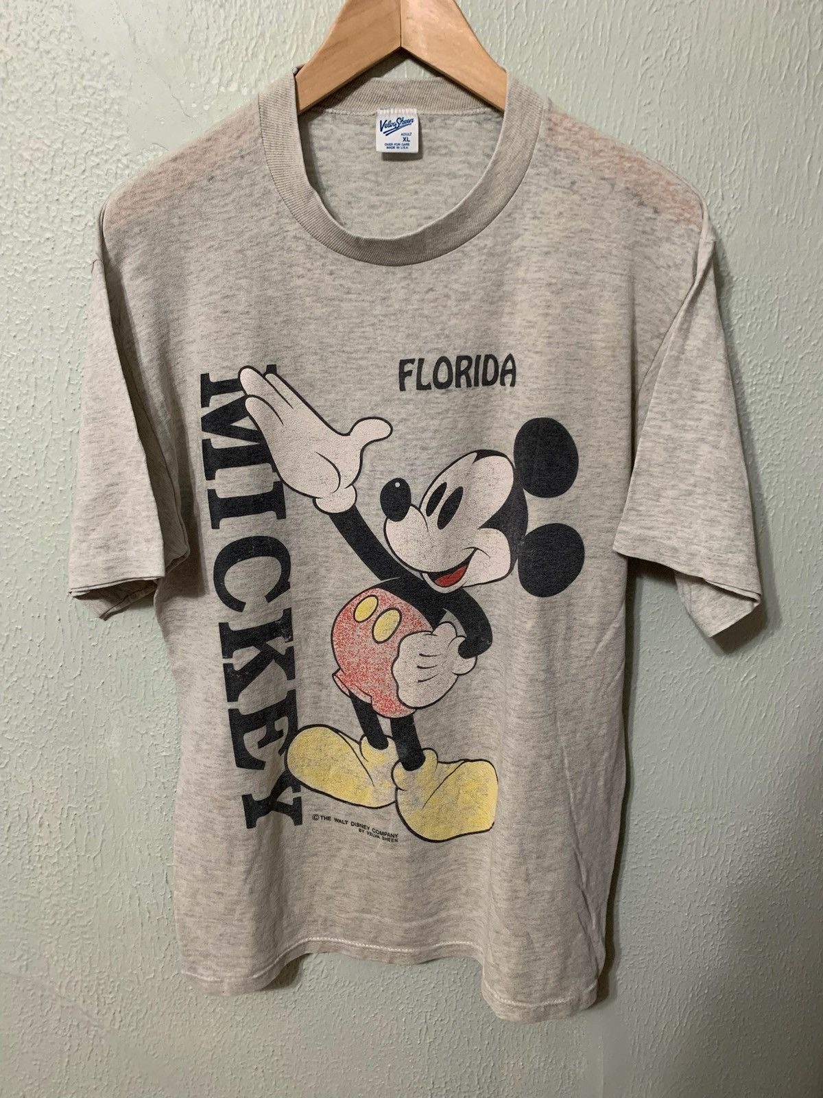 Vintage Vintage Mickey Mouse Florida T-Shirt Size US XL / EU 56 / 4 - 4 Thumbnail
