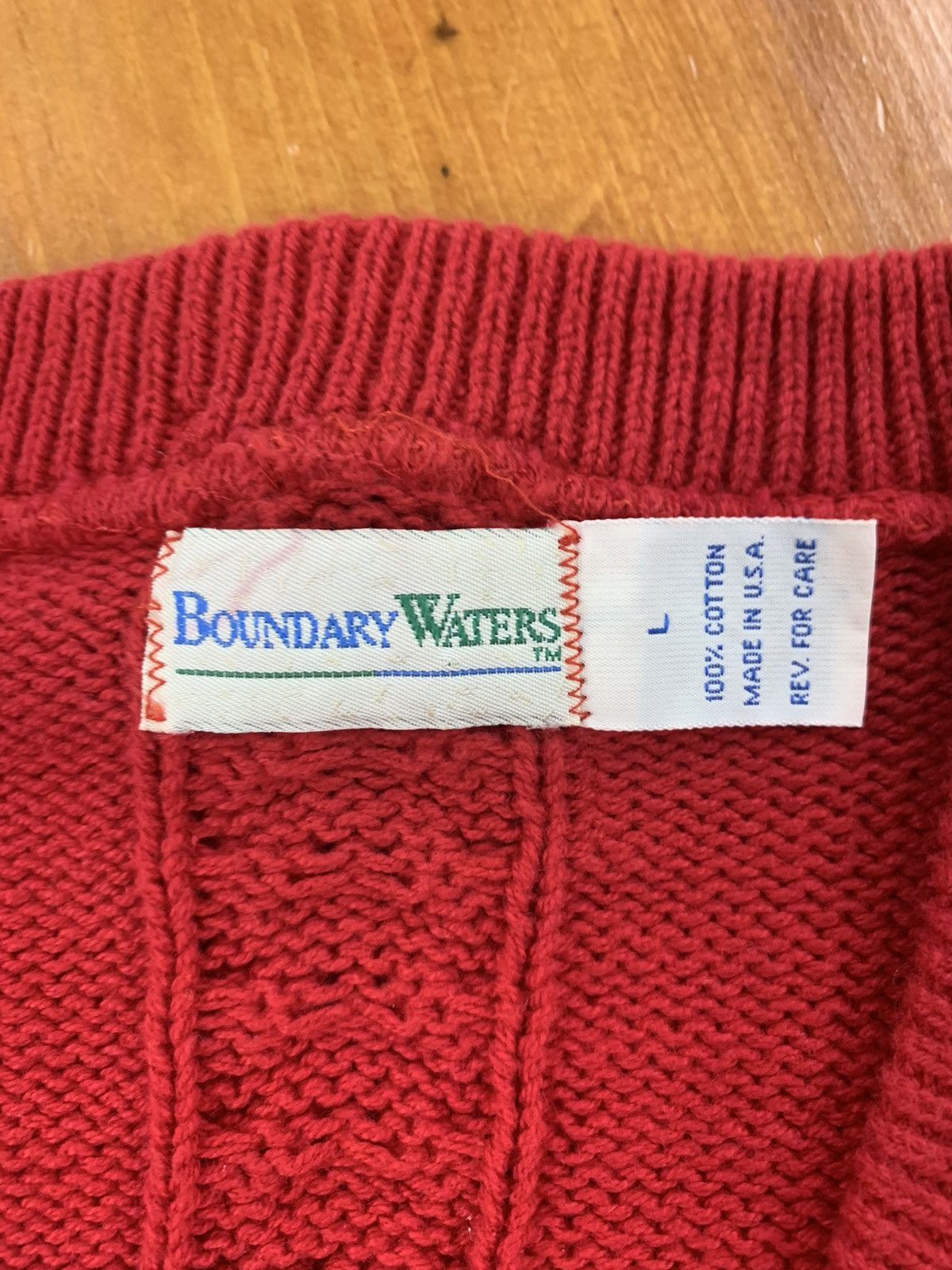 Vintage Vintage Boundary Waters Braid CableKnit Sweater Size US L / EU 52-54 / 3 - 4 Thumbnail