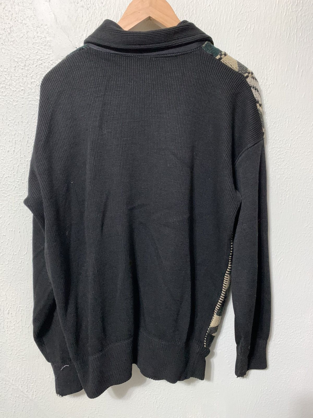 Vintage Vintage Zebra Jungle Paneled Zip Knit Sweater Size US M / EU 48-50 / 2 - 2 Thumbnail