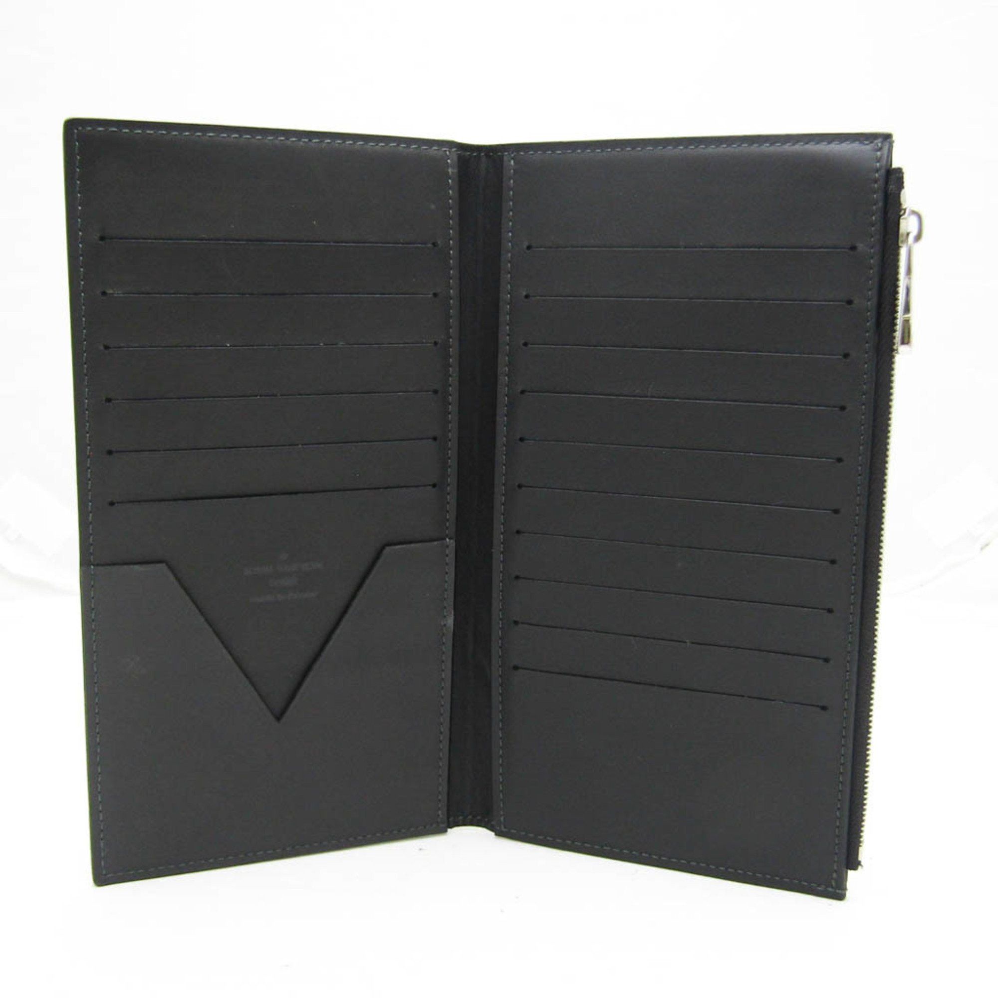 Louis Vuitton Louis Vuitton E-Zip Long V-Line M61259 Men's Cowhide Long Wallet (bi-fold) Black Size ONE SIZE - 3 Thumbnail