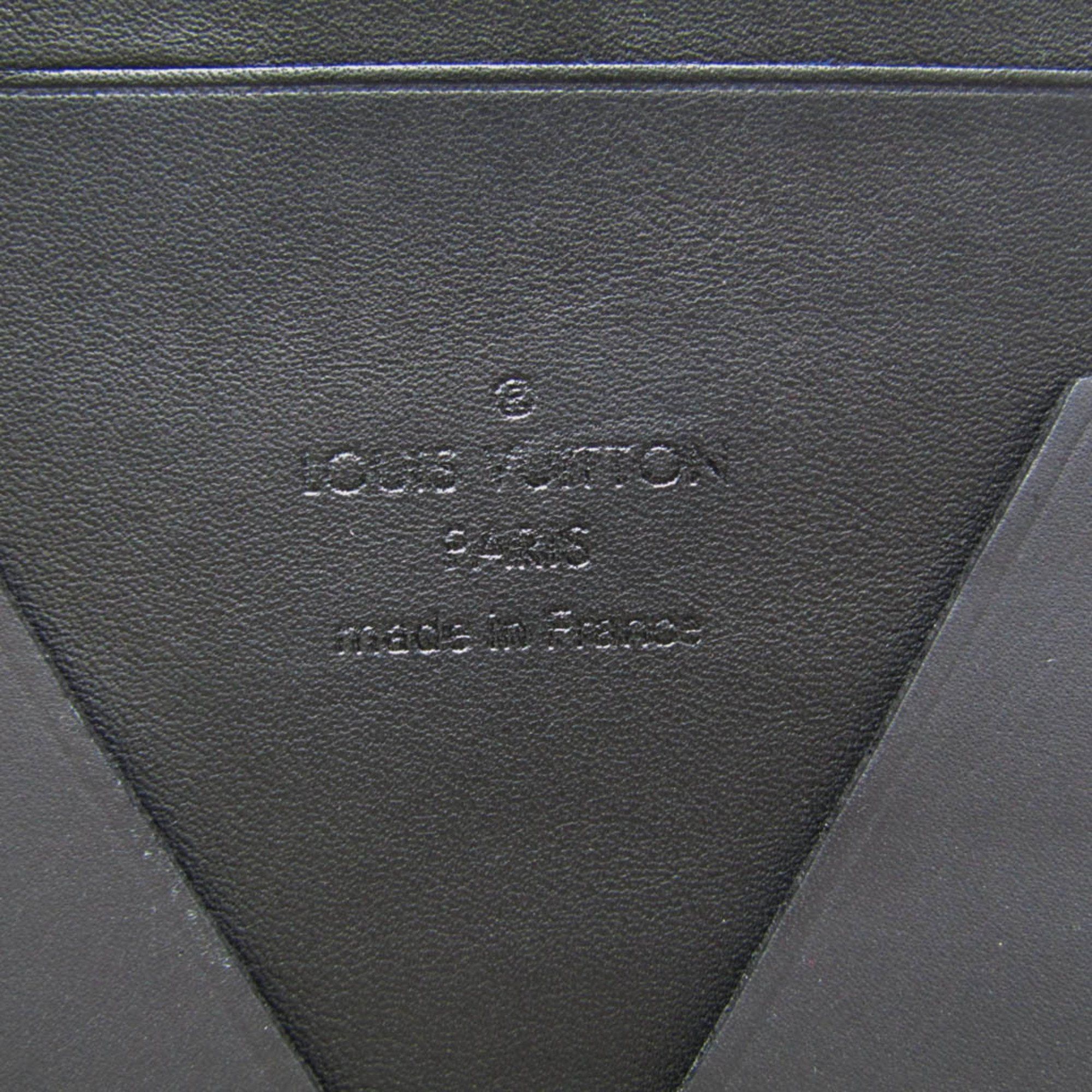 Louis Vuitton Louis Vuitton E-Zip Long V-Line M61259 Men's Cowhide Long Wallet (bi-fold) Black Size ONE SIZE - 12 Thumbnail