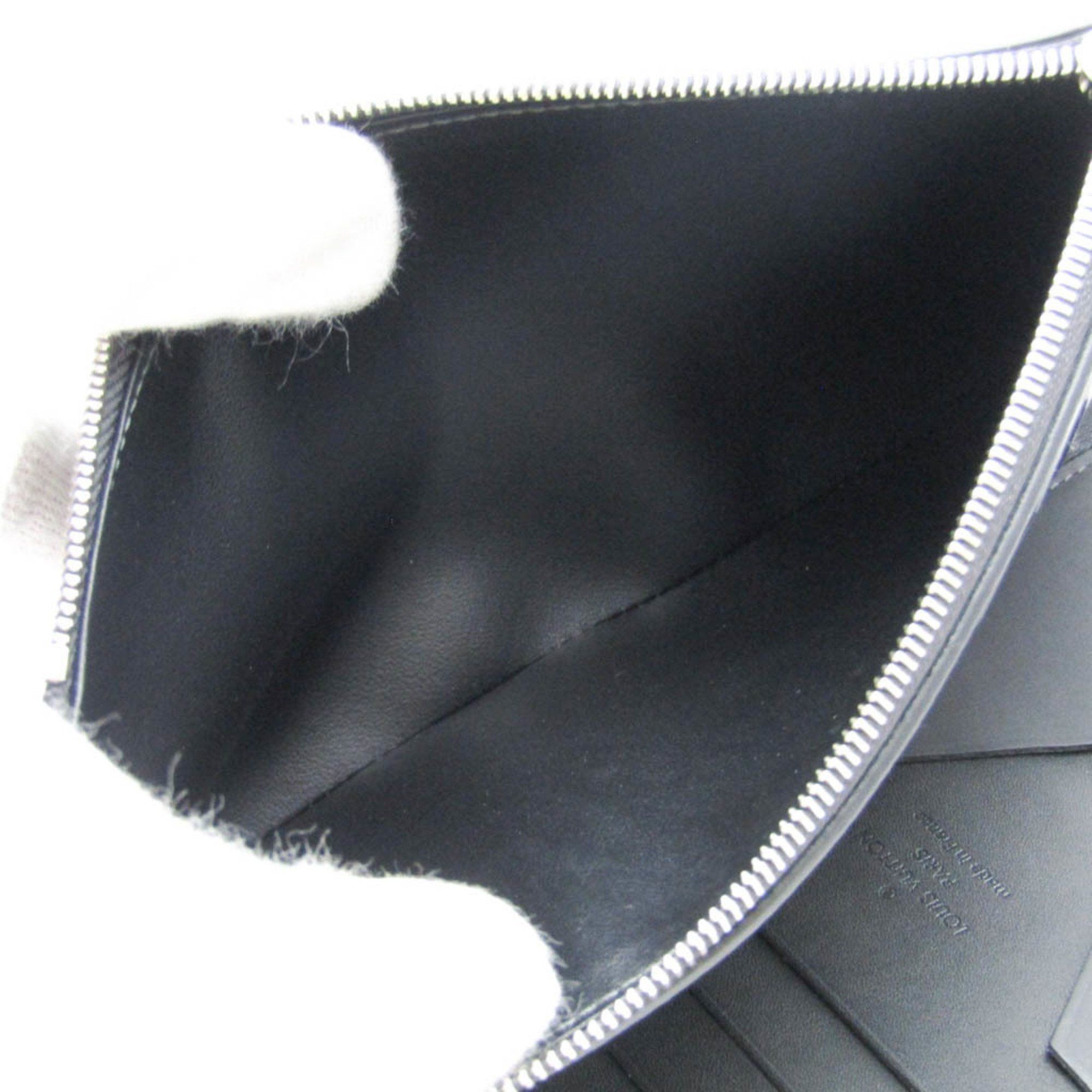 Louis Vuitton Louis Vuitton E-Zip Long V-Line M61259 Men's Cowhide Long Wallet (bi-fold) Black Size ONE SIZE - 4 Thumbnail