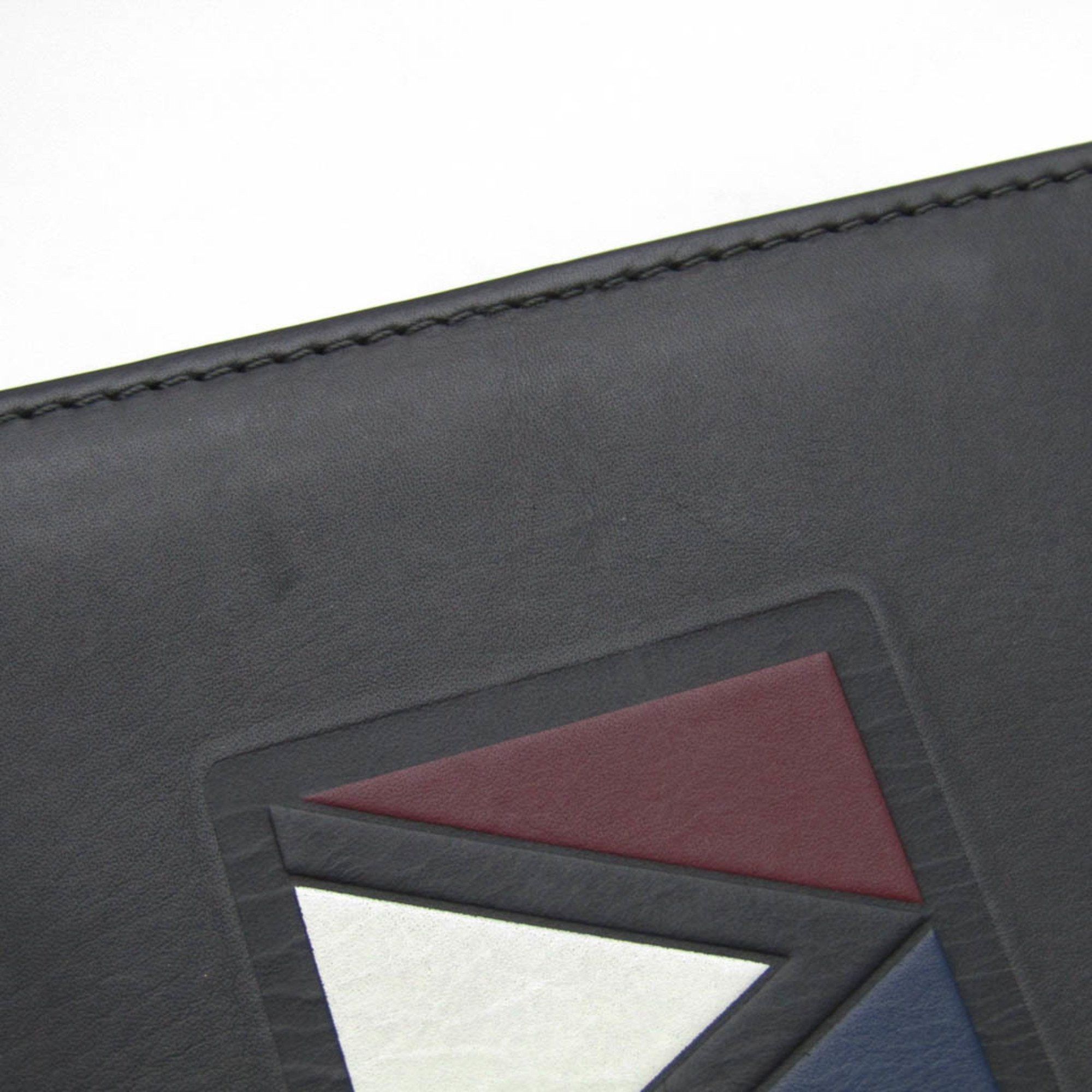 Louis Vuitton Louis Vuitton E-Zip Long V-Line M61259 Men's Cowhide Long Wallet (bi-fold) Black Size ONE SIZE - 7 Thumbnail