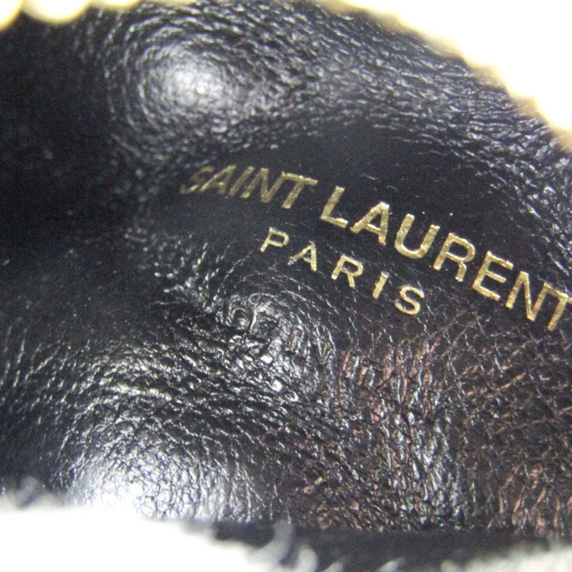 Saint Laurent Paris Saint Laurent Quilting 669925 Women's Leather Coin Purse/coin Case Off-white Size ONE SIZE - 9 Thumbnail